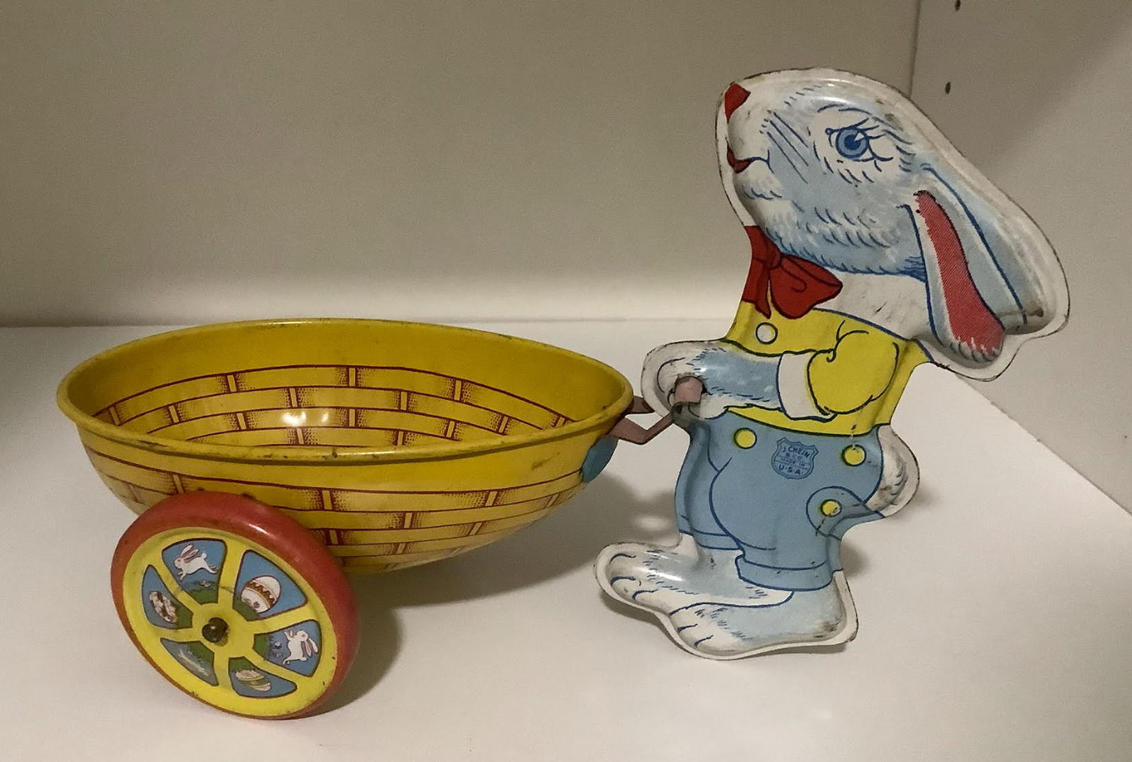 J Chein Tin Litho Rabbit Friction Vehicle (1 of 6)