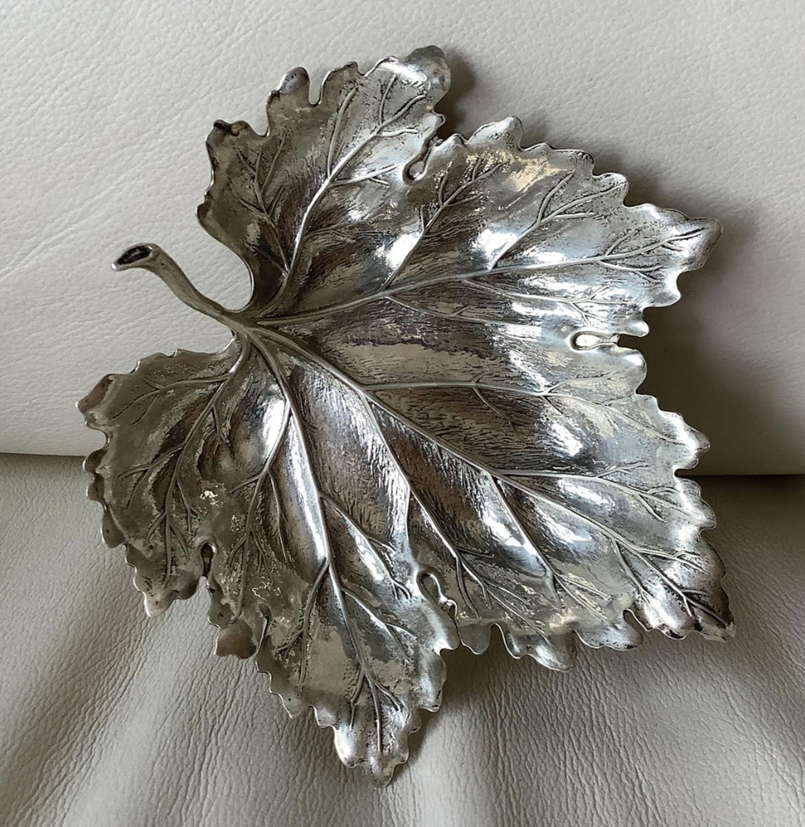 Gianmaria BuccellatiSterling Silver Medium Trinket Tray Bowl Leaf Dish Made in Italy (1 of 6)