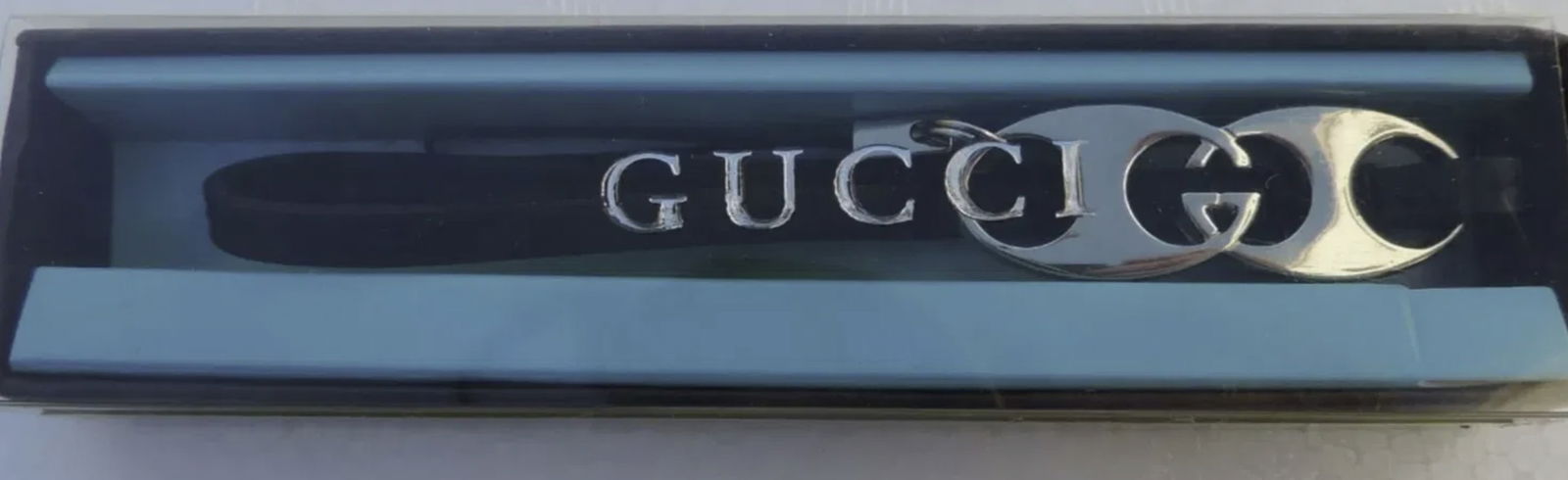 GUCCI Key chain Smart phone Strap Lanyard Leather With original box (1 of 5)