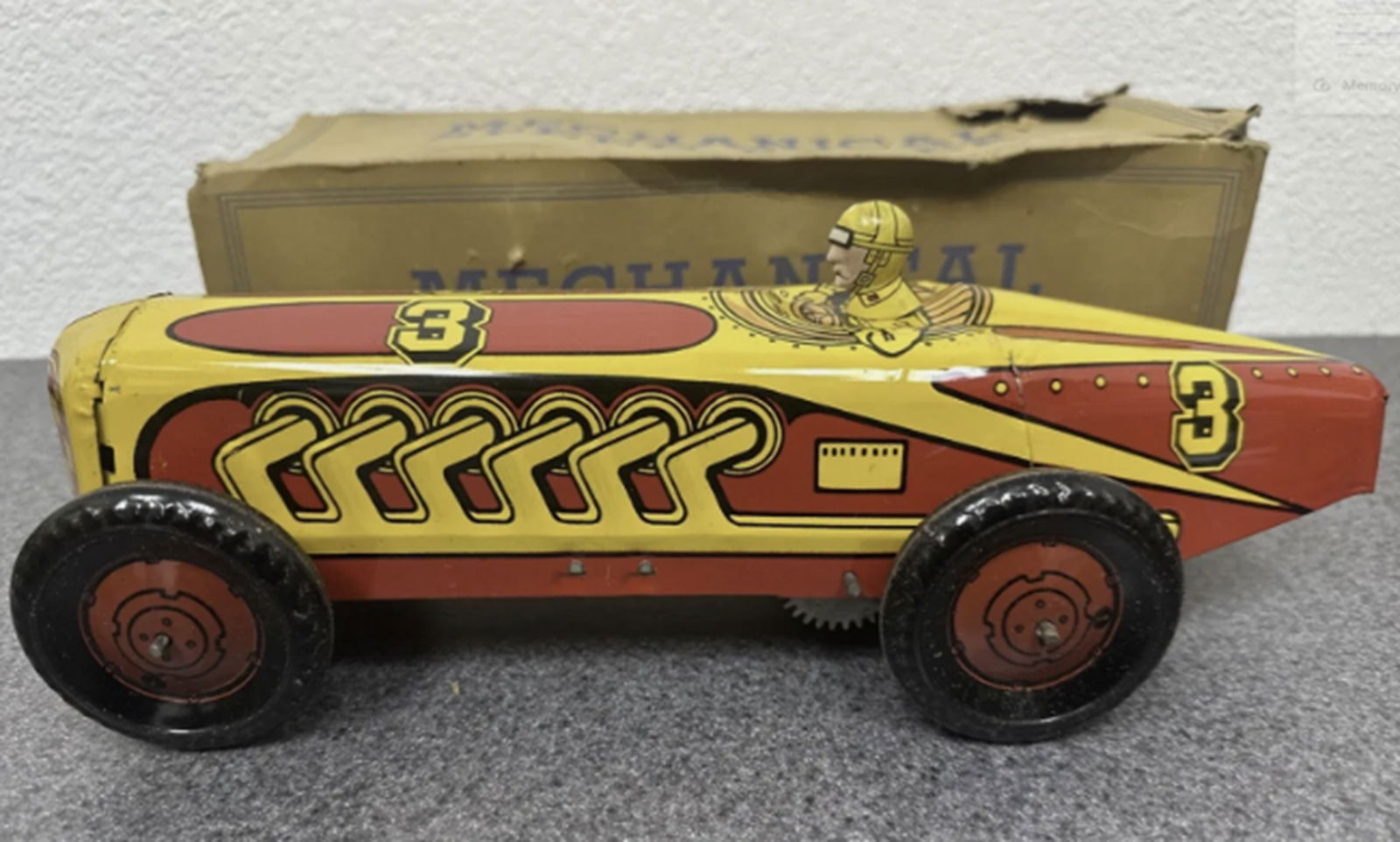 Marx Tin Litho Windup Racer Vehicle with Original Box (1 of 7)