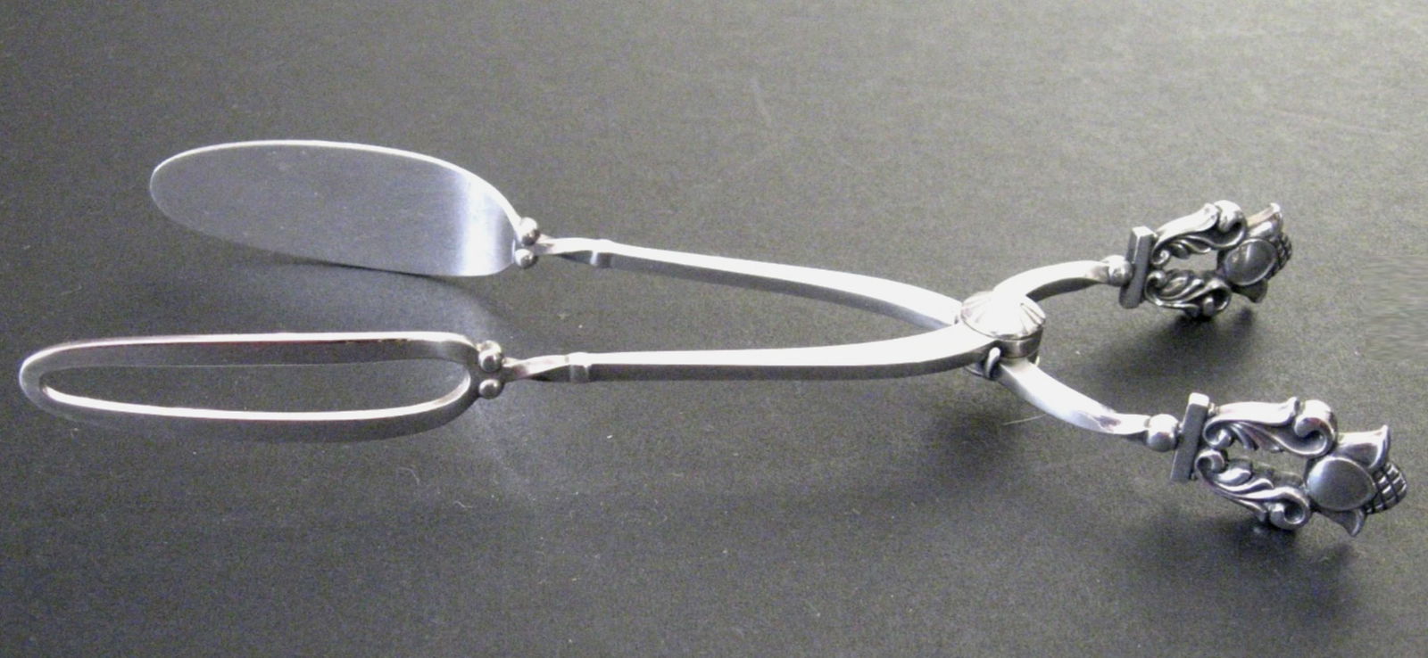 Georg Jensen Sterling Silver ACORN Tongs: Georg Jensen Sterling Silver ACORN Tongs sandwich tongs - 7 1/2" Made in Denmark