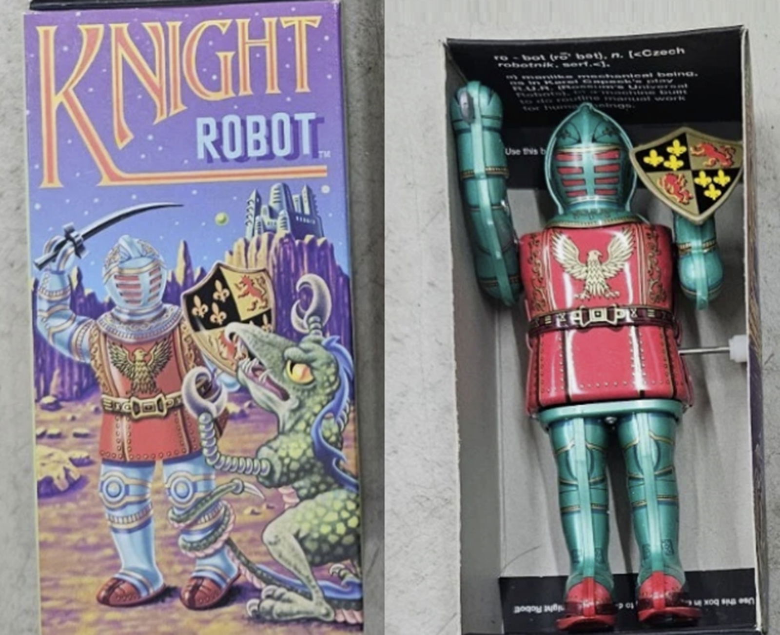 Masudaya Vintage Toy Robot Mini Knight in Armor made in japan Works: Masudaya Vintage Toy Robot Mini Knight in Armor made in japan Works