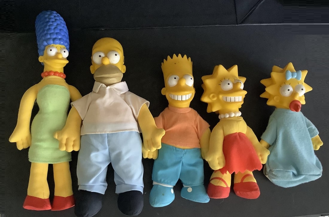 Simpsons Action Figure Toy Dolls: Simpsons Action Figure Toys Measures approx heights 12 inch to 7 inches