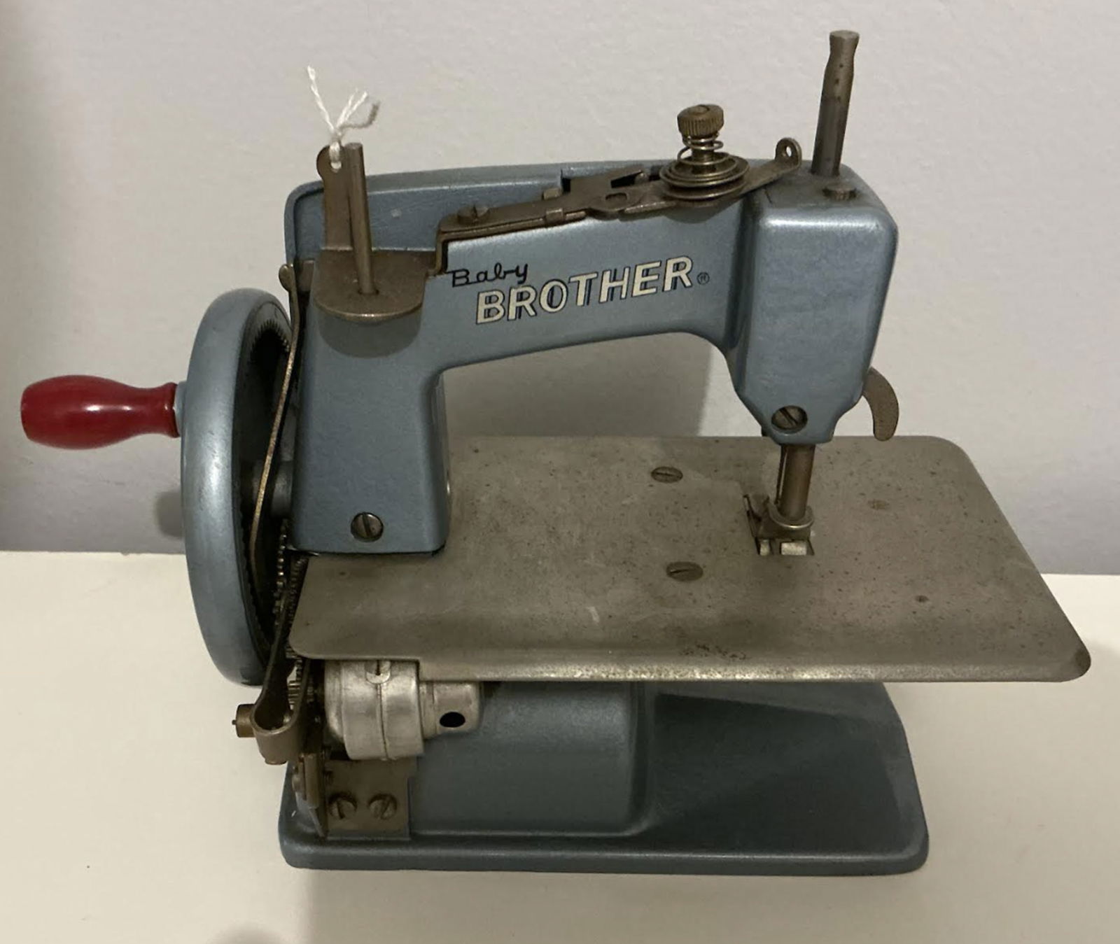 Baby Brother Blue Miniature Toy Sewing Machine Made in Japan 1940 (1 of 7)