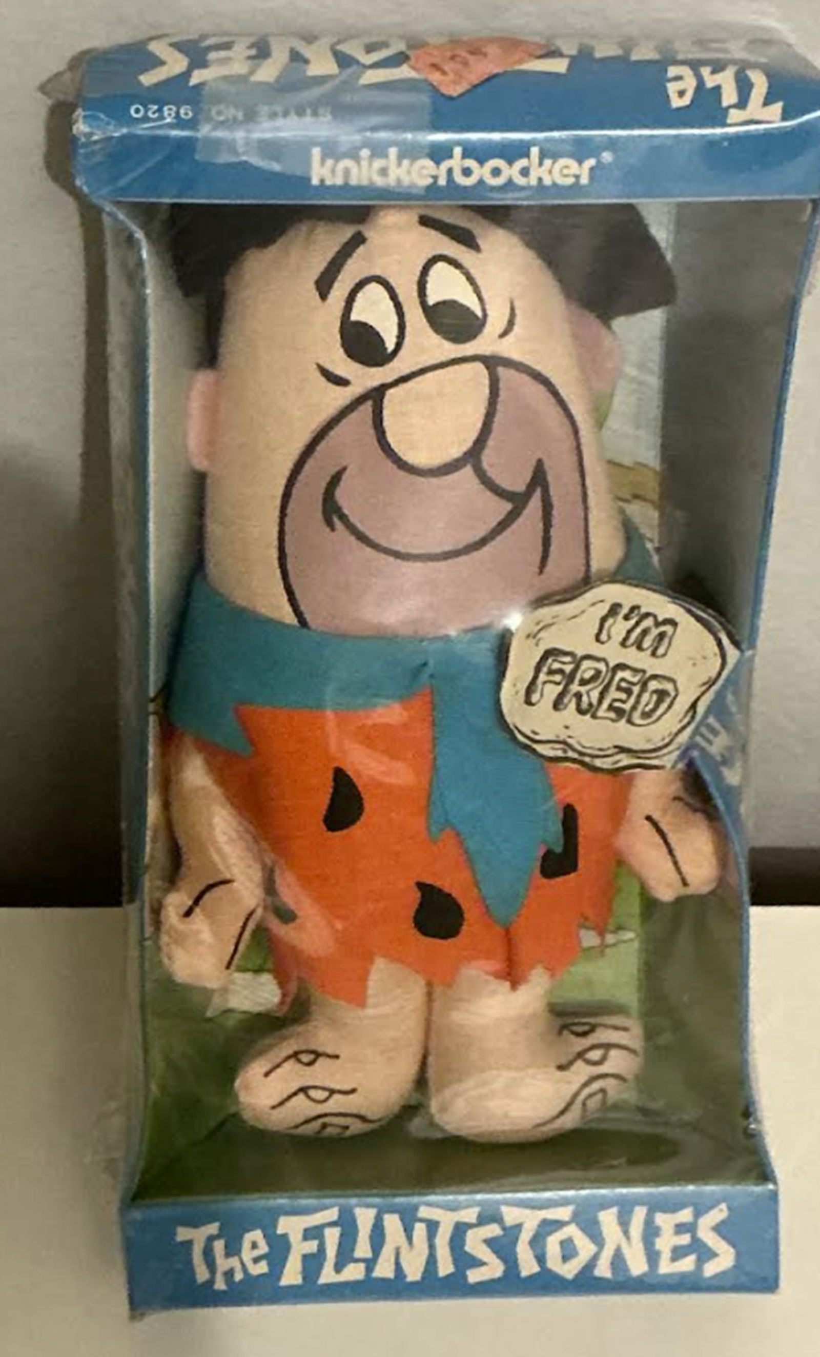 Knickerbocker Flintstones Fred Doll In Orig Package 1972 - 2