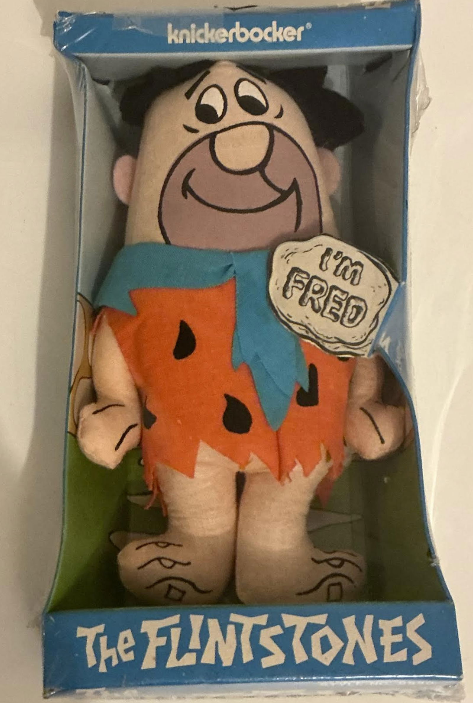 Knickerbocker Flintstones Fred Doll In Orig Package 1972 - 5