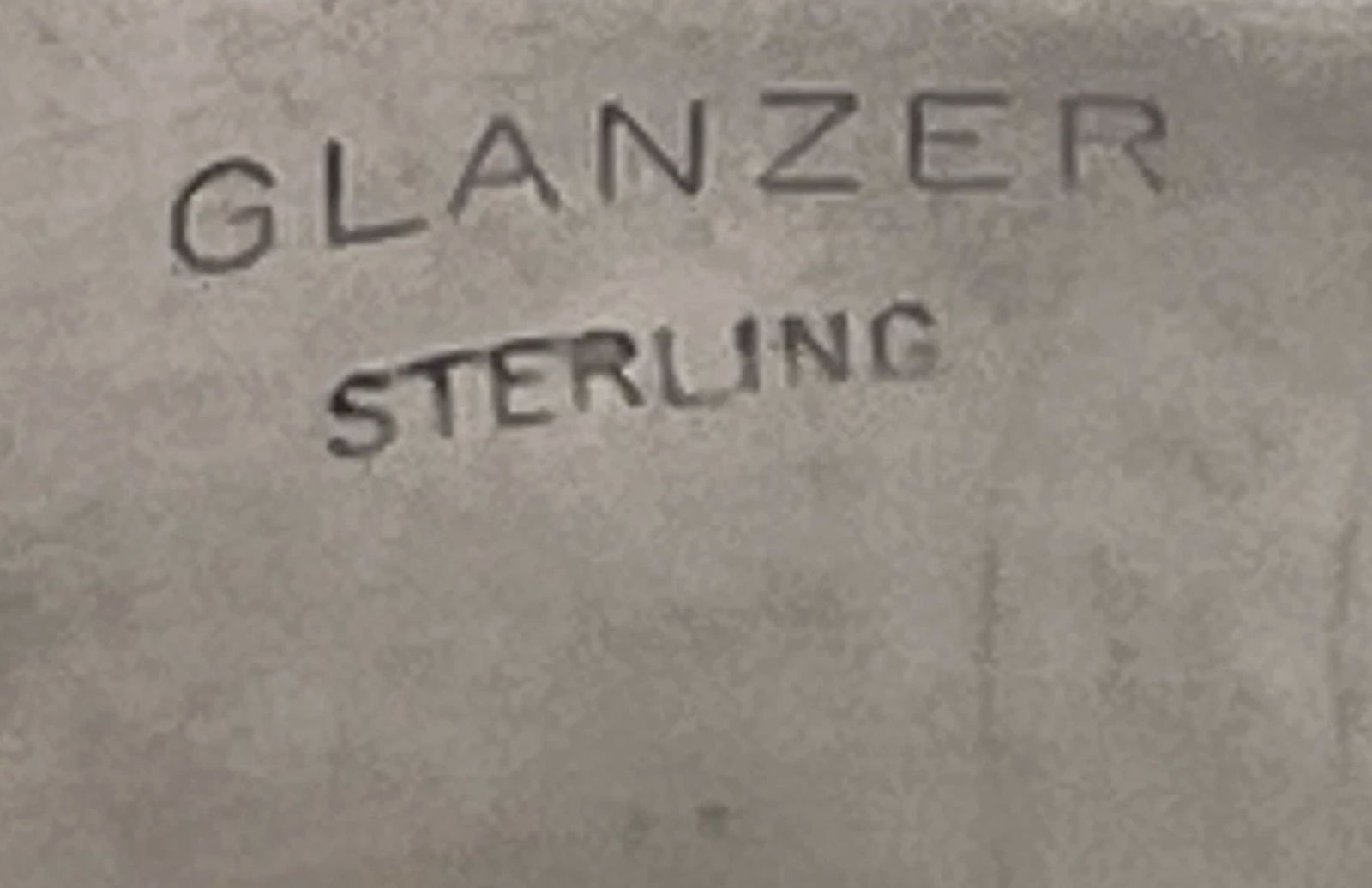 Glanzer Signed Sterling Silver Bangle - 4