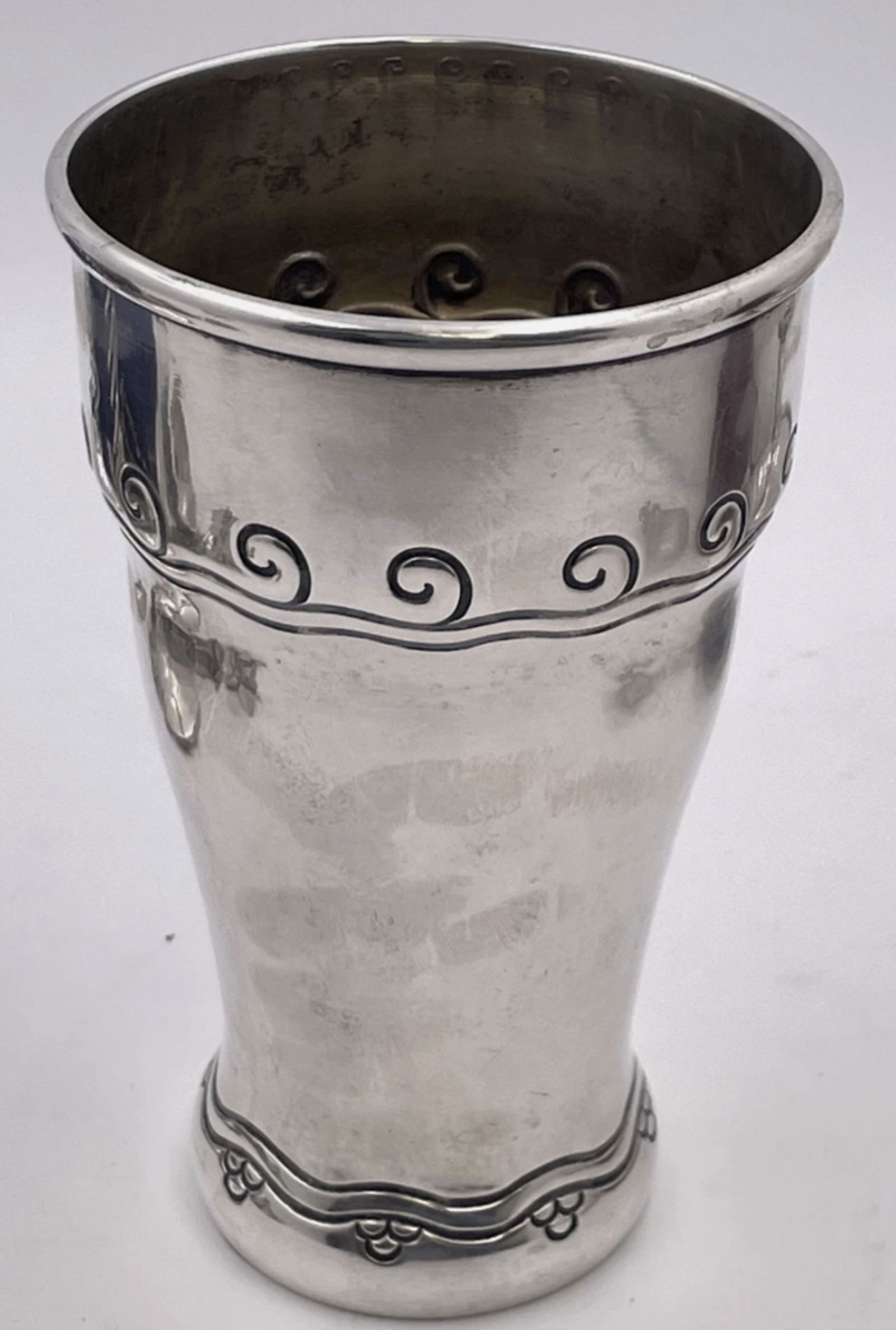 Danish Silver Vase in Mid-Century Modern Style (1 of 5)