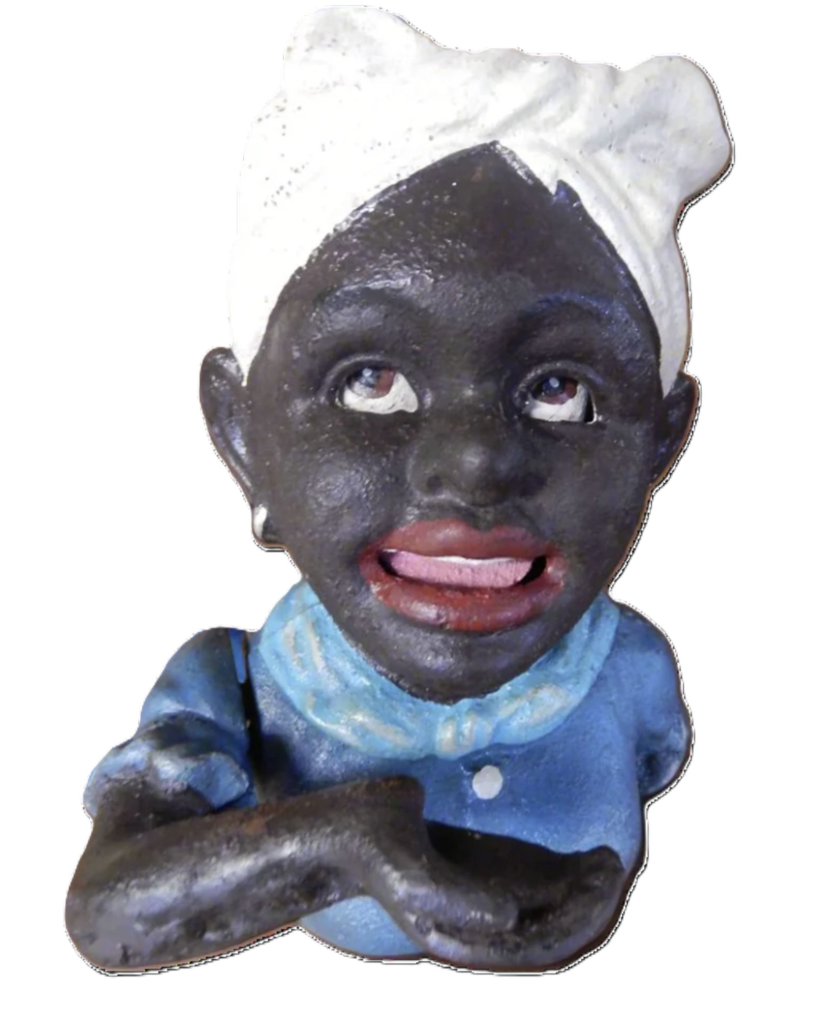 Black Americana John Harper Cast Iron Mechanical Bank Maid (1 of 5)
