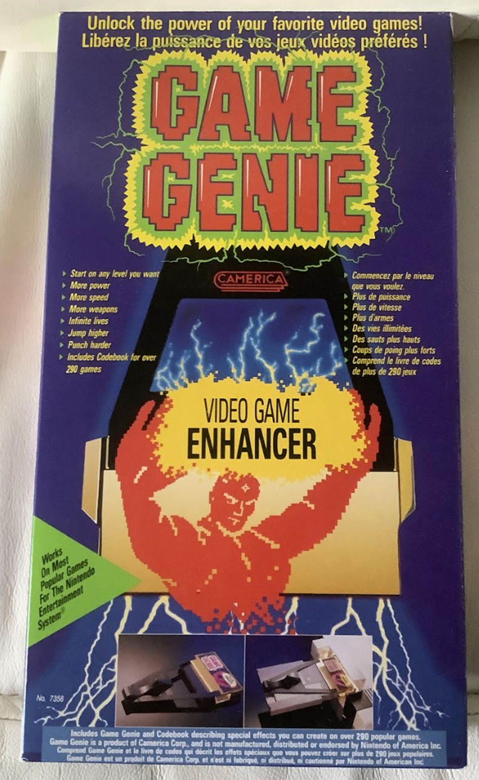 Cameria GAME GENIE Video Game Enhancer In Orig Box New: Cameria GAME GENIE Video Game Enhancer In Orig Box New