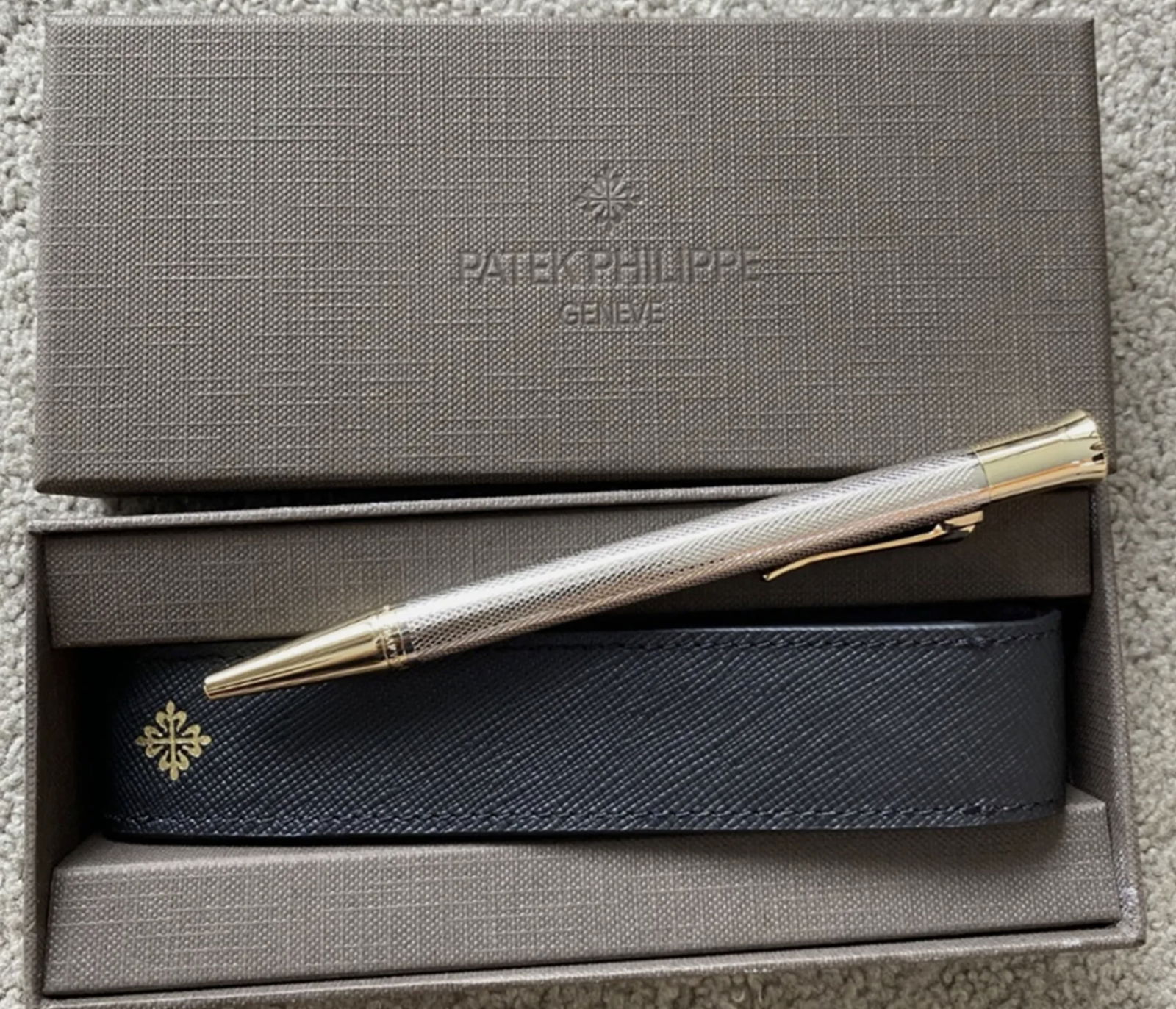 Patek Philippe Geneve Ballpen Ball Point Pen With Orig Box: Patek Philippe Geneve Ballpen Ball Point Pen With Orig Box