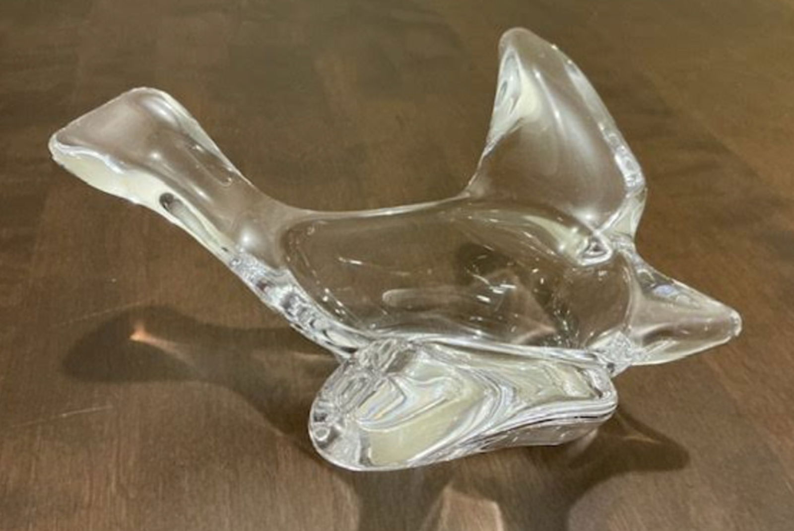 Princess House Crystal flying dove bird candy dish: Princess House crystal flying dove bird candy dish Meausures approx 8 inches long 7 3/4 inches wide