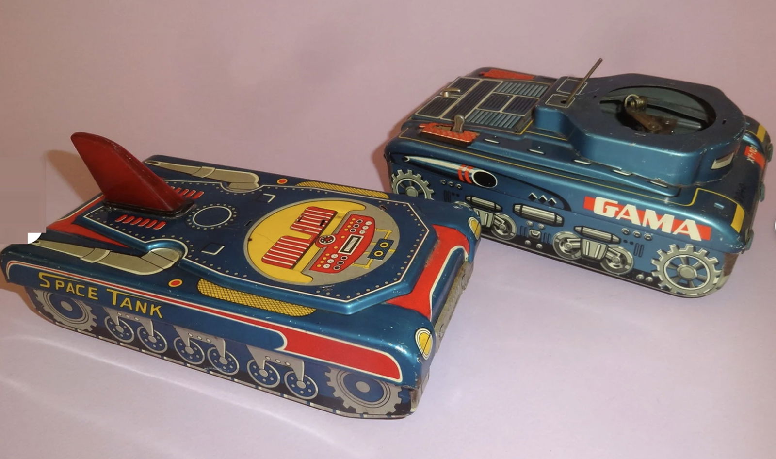 Tin Litho Moon Exploration Space Tank Vehicles 1970's (1 of 7)