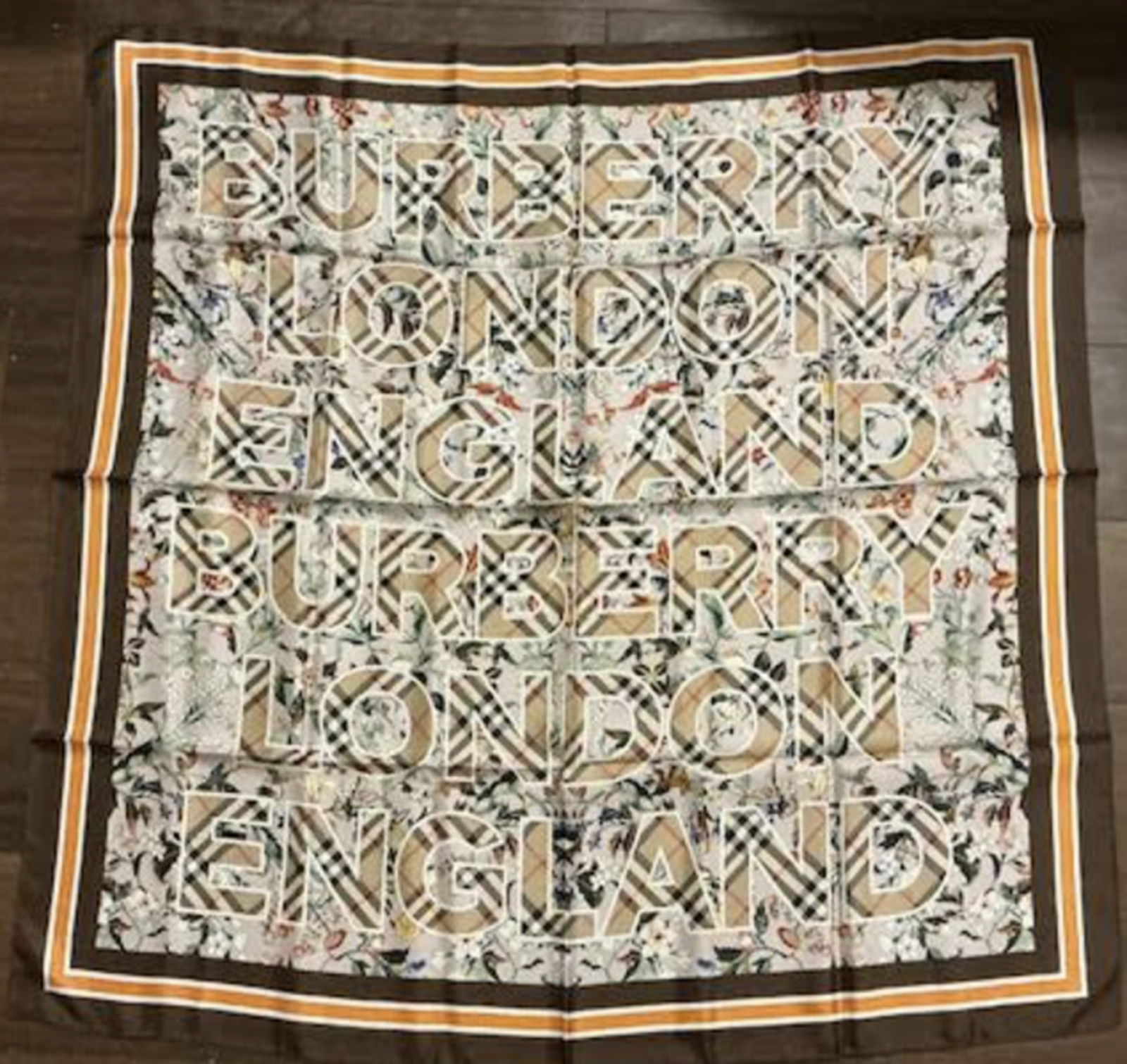 Burberry Silk Scarf Made italy: Burberry Silk Scarf Made italy. Measures approx 35 inches New!