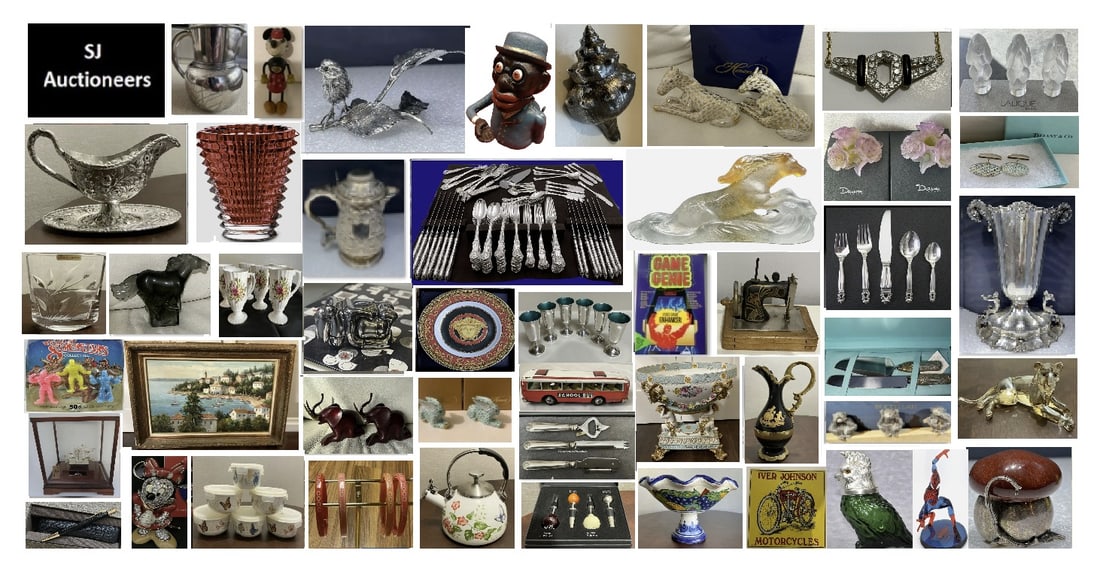 JEWELRY, SILVER, GLASS ART, FASHION and TOYS Auction Bid NOW! (1 of 2)