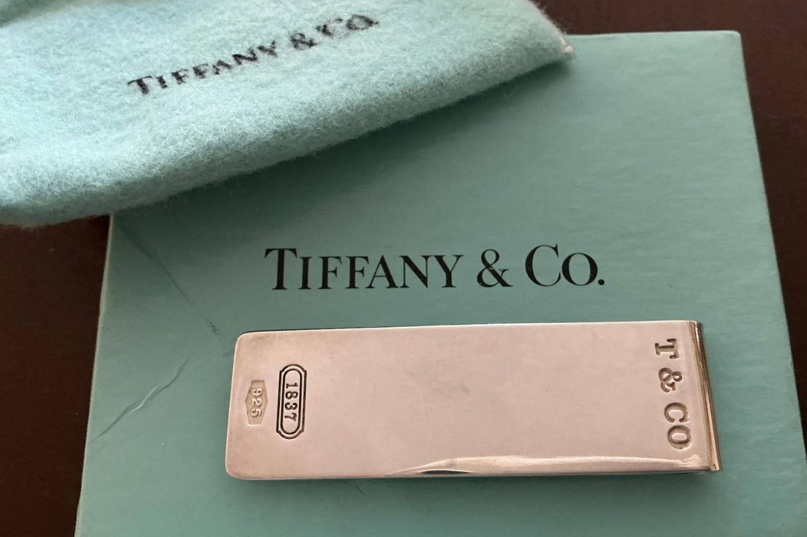 Tiffany & Co Sterling Silver Money clip With Box (1 of 4)