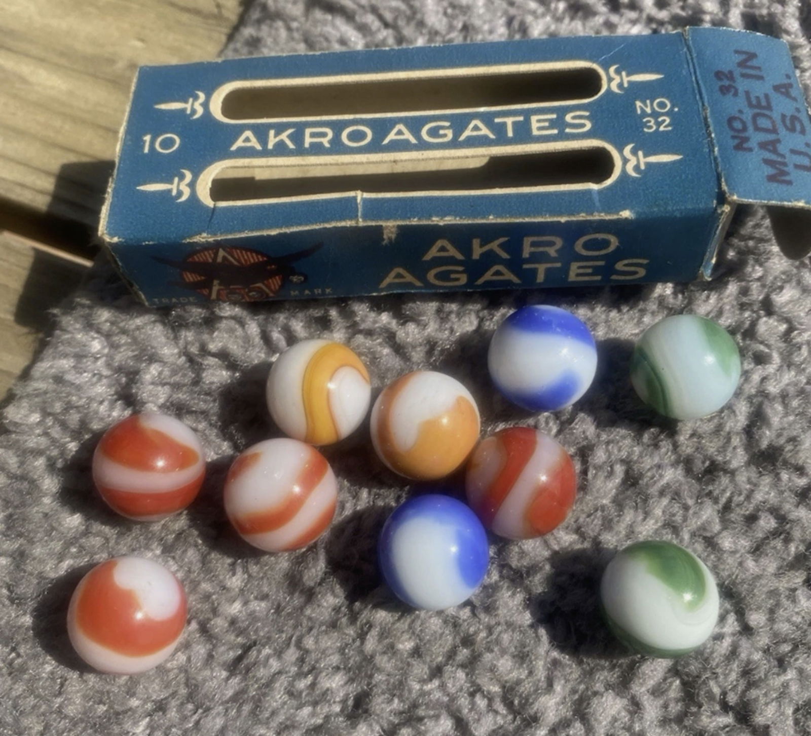 Akro Agate Marble Box No 32 - 4