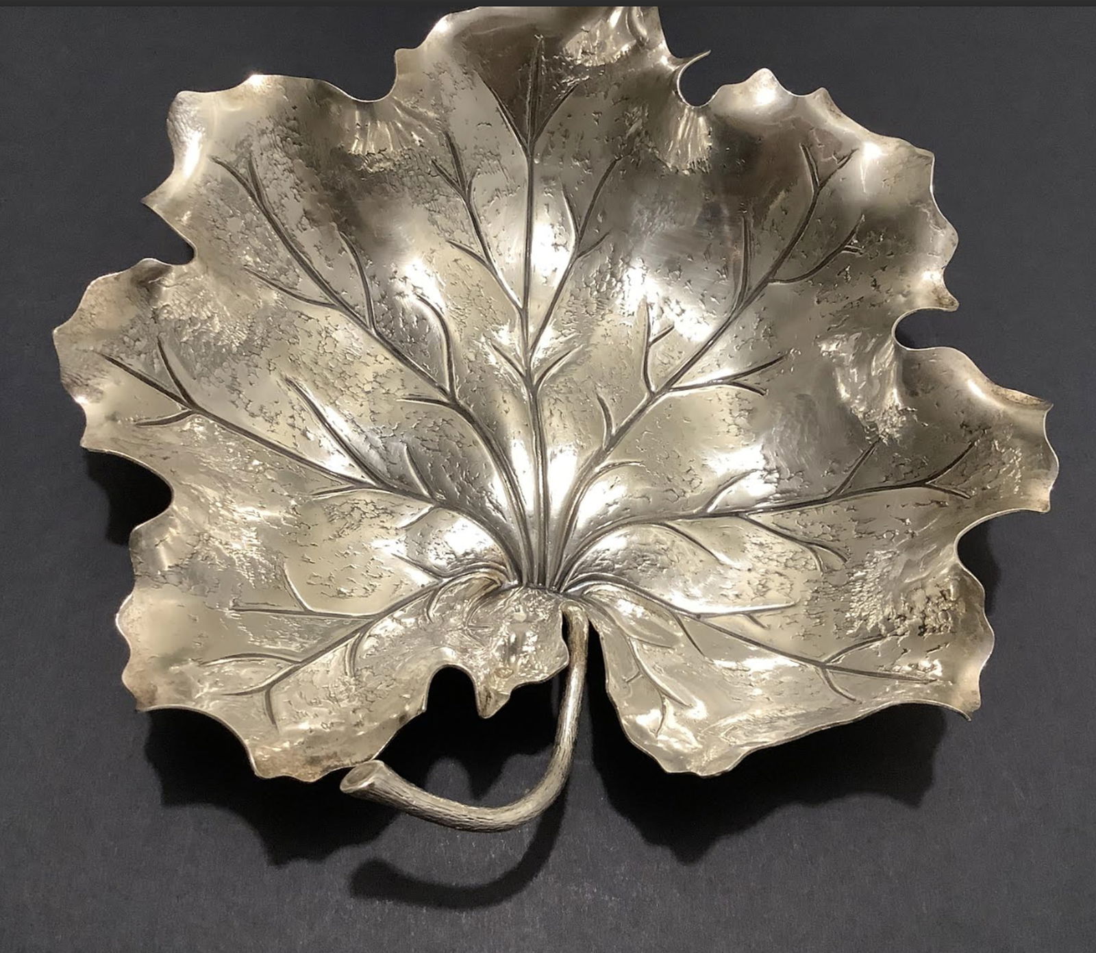 Buccellati Sterling LARGE Leaf Dish Bowl Made in Italy (1 of 7)
