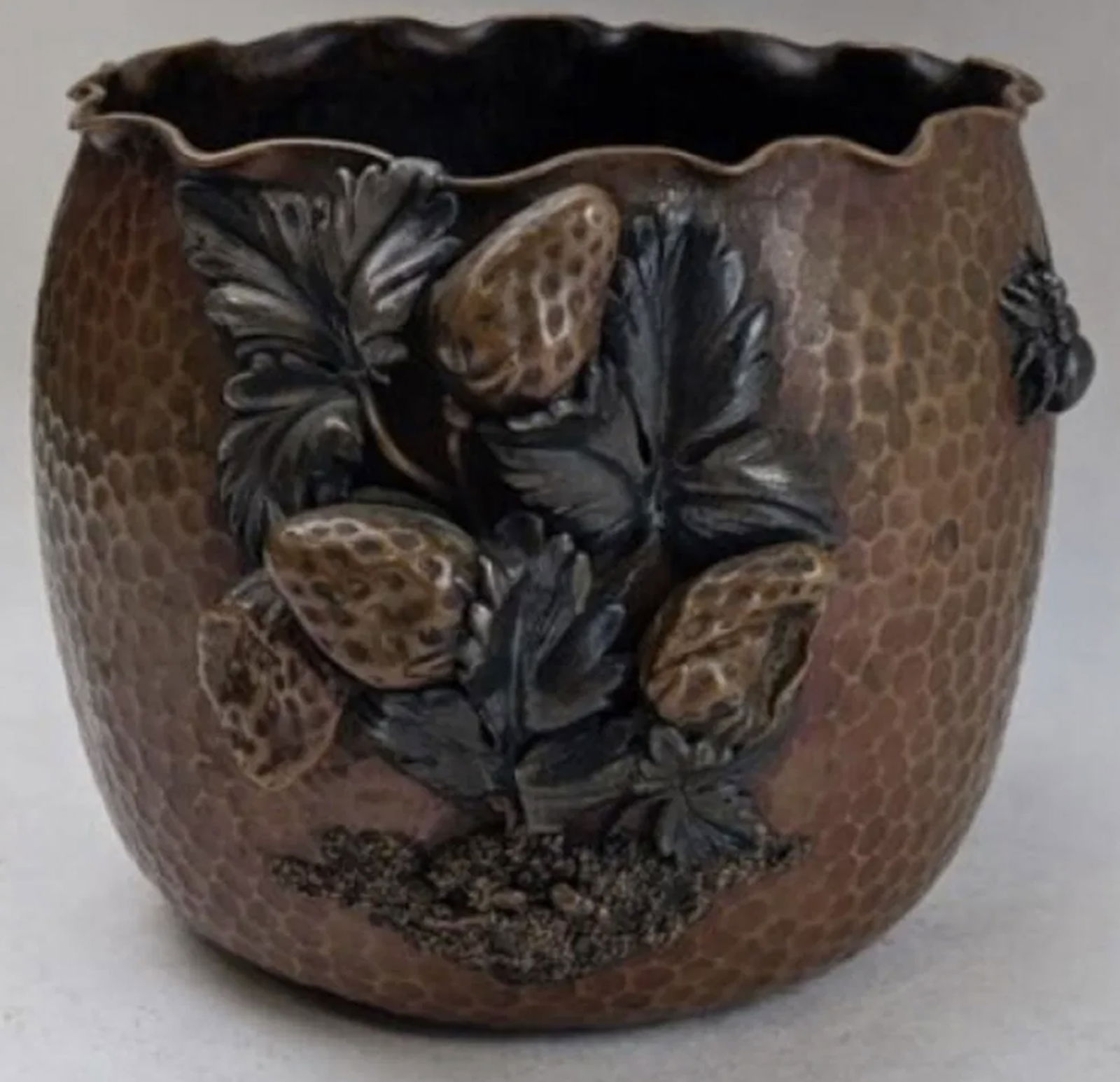 GORHAM STERLING SILVER AND COPPER JAPANESE MIXED METALS Y50 VASE (1 of 6)