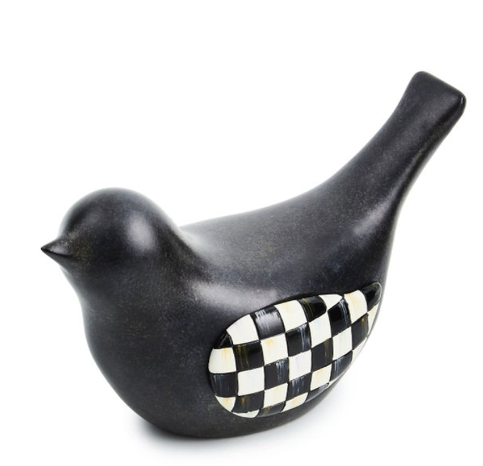 Mackenzie Childs Courtly Check Birdy Hide-A-Key Holder Figurine (1 of 2)