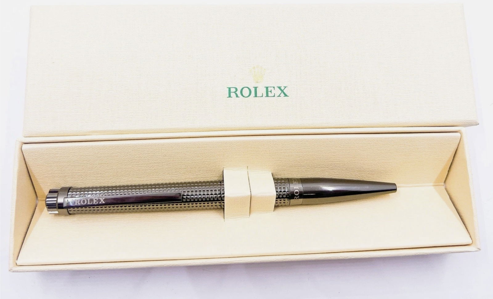 Rolex Swiss Ballpoint Pen Gunmetal With Box (1 of 5)