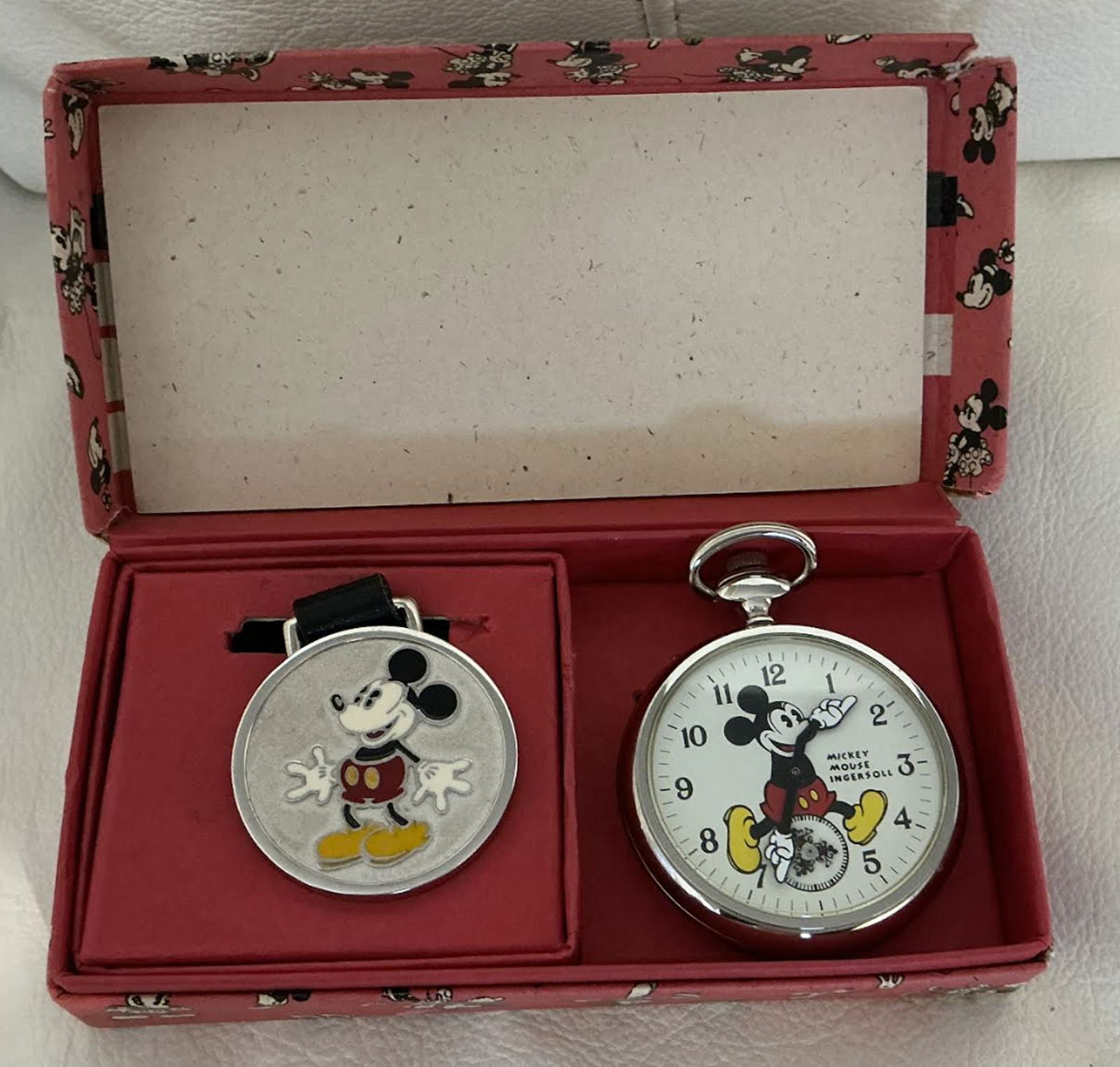 Disney Ingersoll Pocket Watch Mickey Mouse Limited Edition In Its Box (1 of 6)