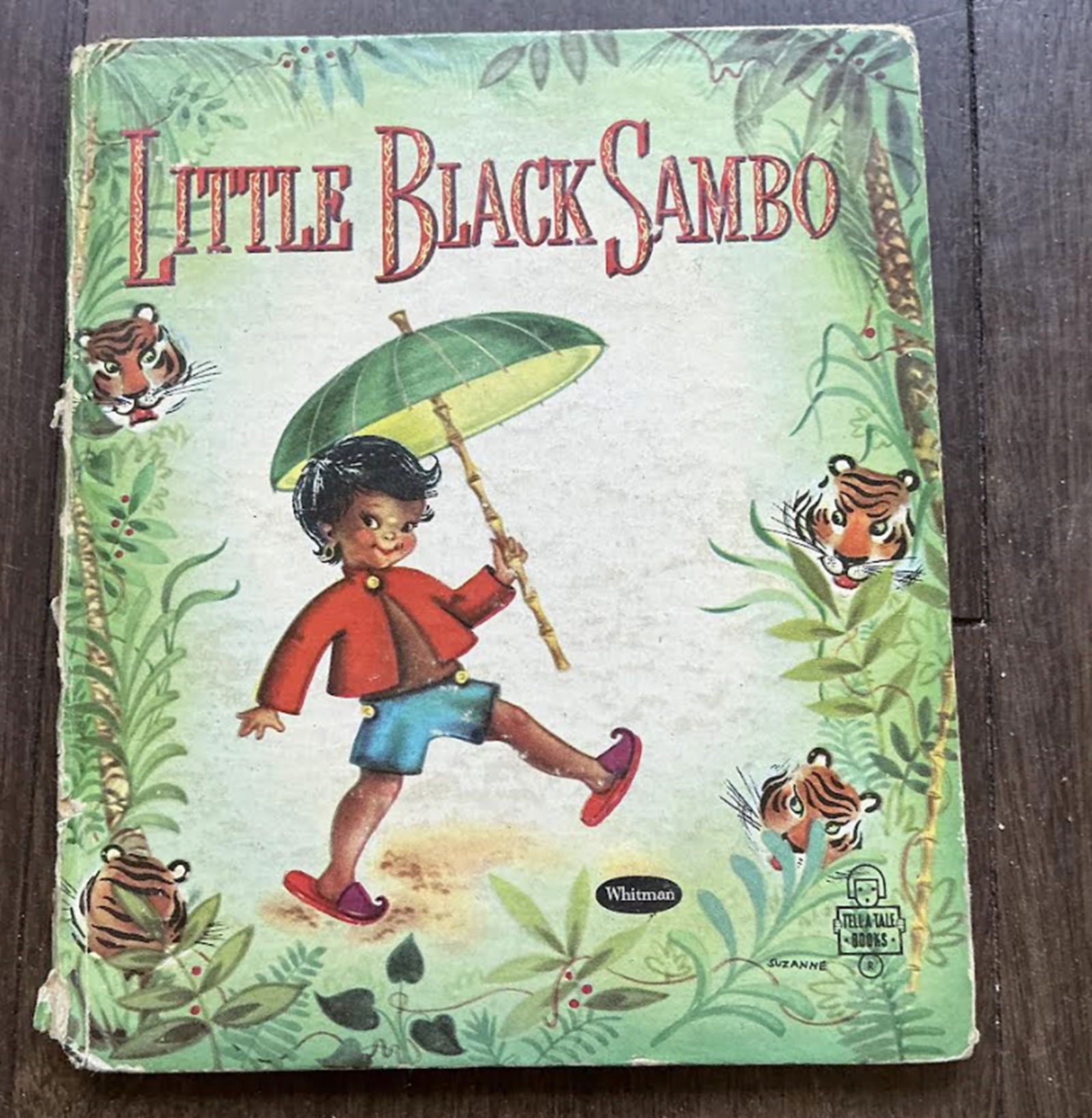 Black Americana Era Hard Cover Book Little Black Sambo Book by: Jeannie Lee, Samantha Whitten (1 of 8)