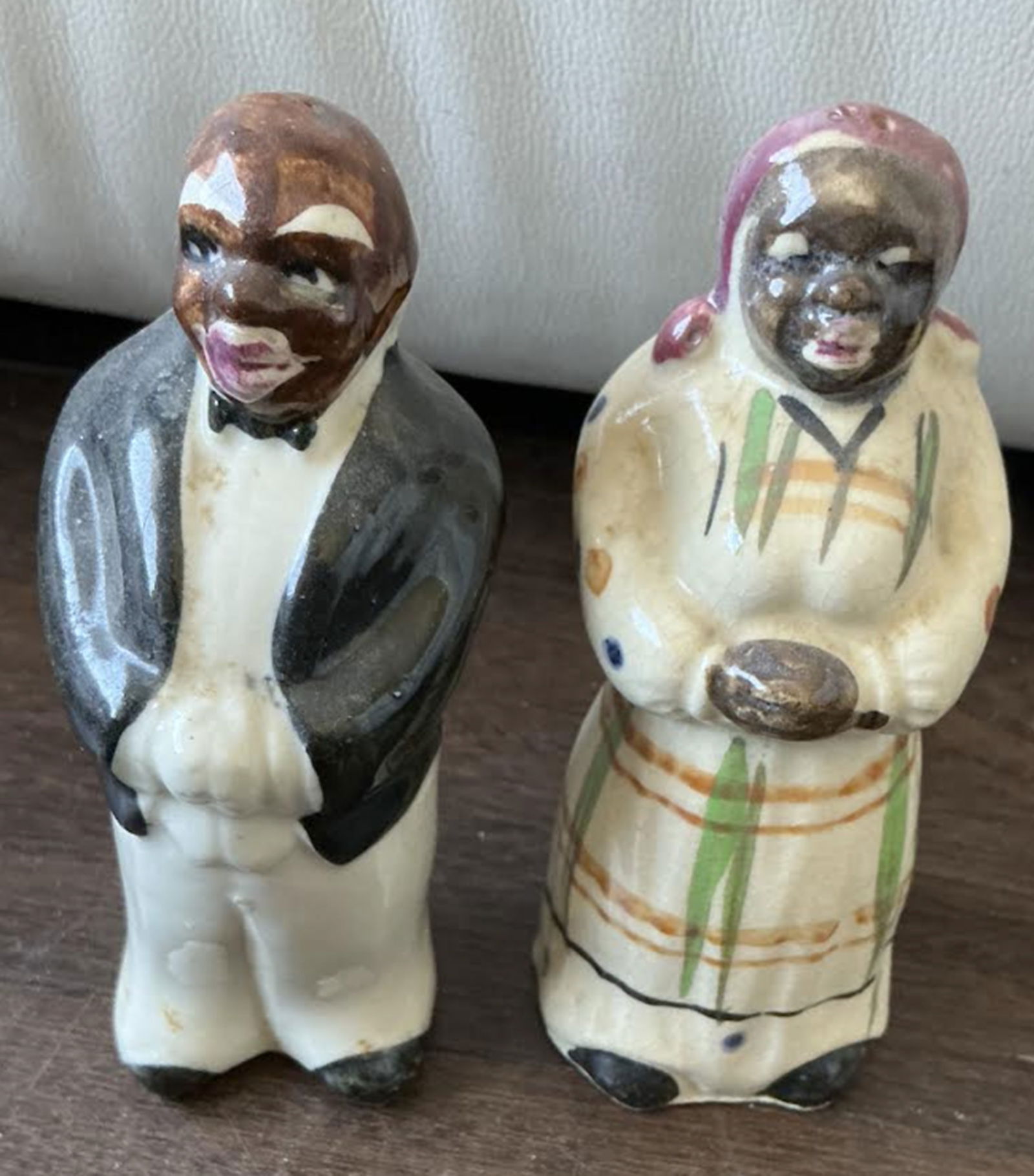 Black Americana Era Porcelain Salt and Pepper Shakers Figurine (1 of 7)