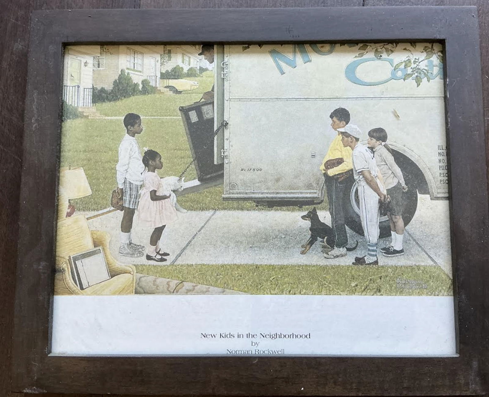 Black Americana Era Framed Art New Kids In The Neighborhood By Norman Rockwell (1 of 4)