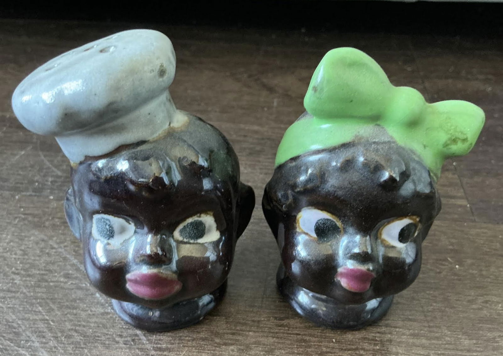 Black Americana Era Porcelain Salt and Pepper Shakers Figurine (1 of 5)