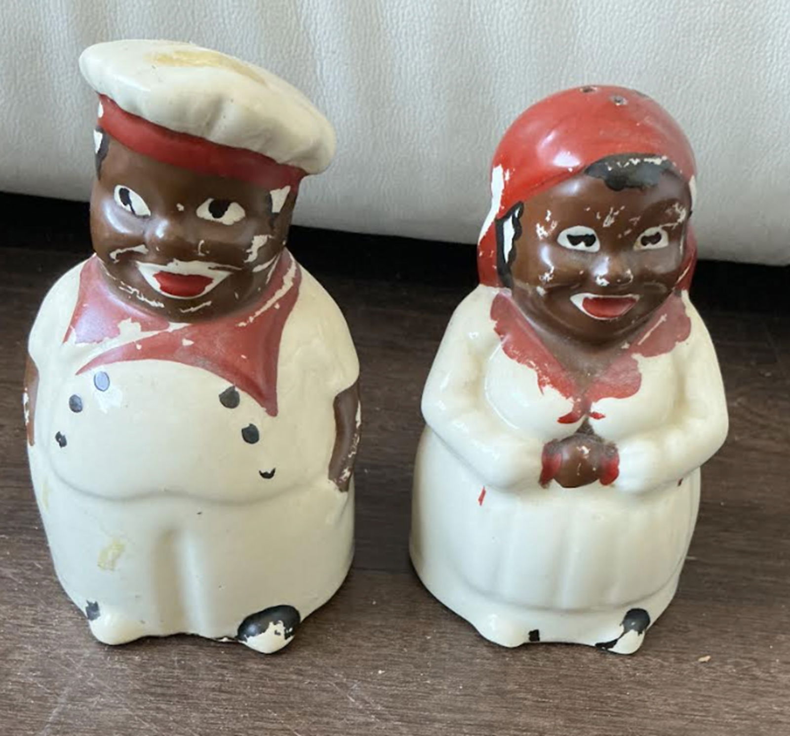 Black Americana Era Porcelain Salt and Pepper Shakers Figurine (1 of 6)