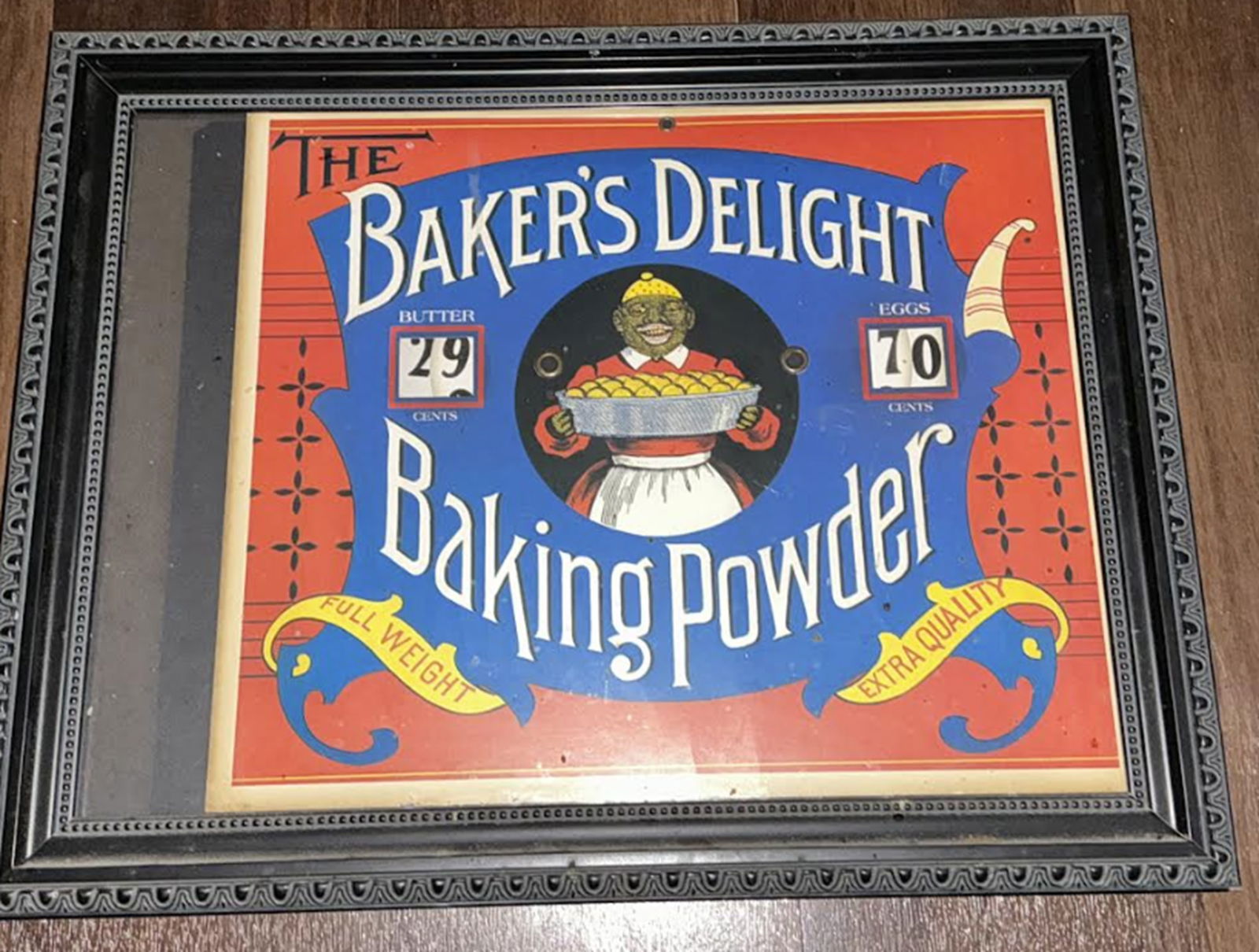 Black Americana Era Framed Art Baker's Delight Baking Powder (1 of 4)
