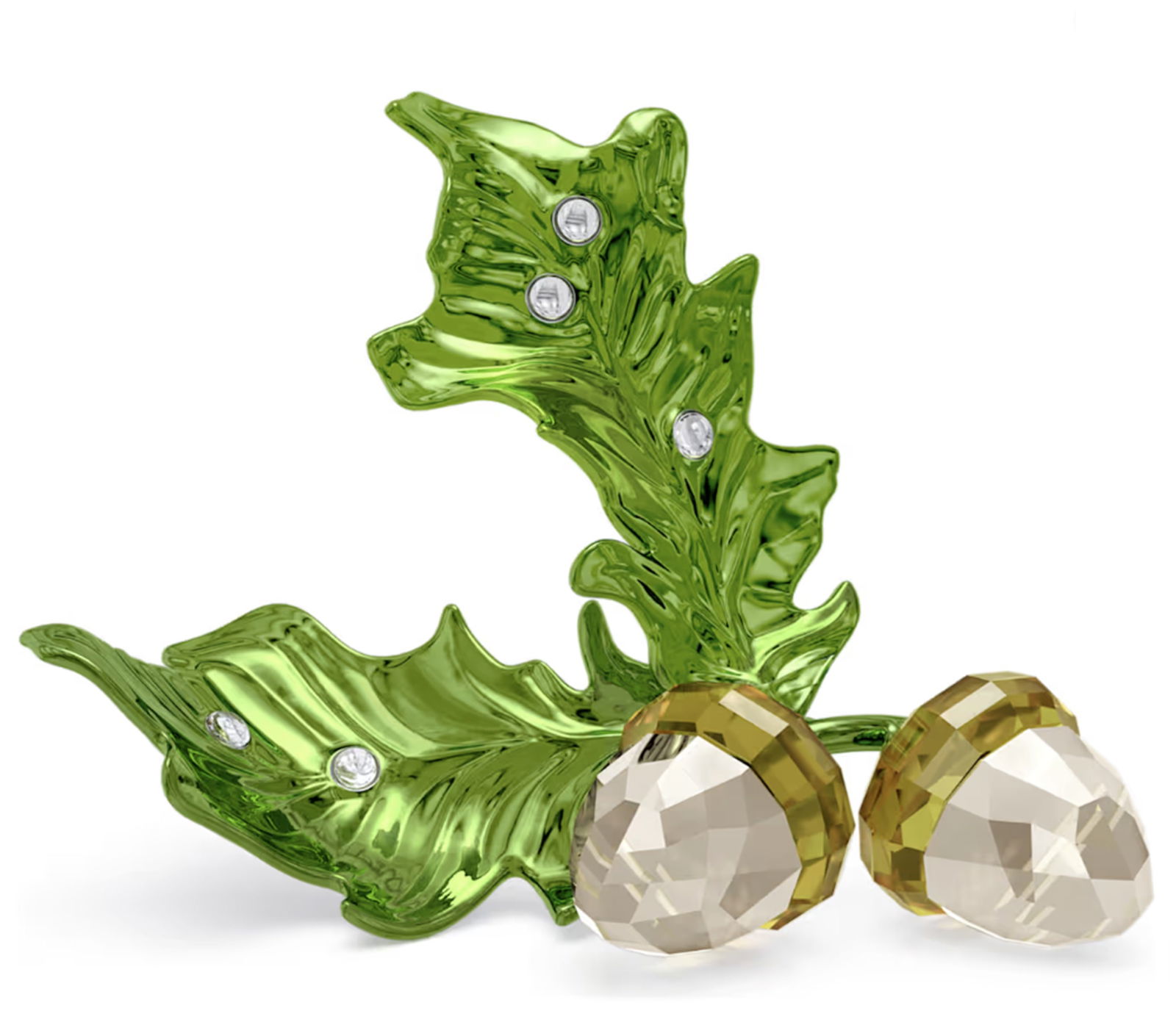 Swarovski Signed CRYSTAL IDYILLA ACORN WITH BOX NEW: Swarovski Signed CRYSTAL IDYILLA ACORN WITH BOX It is brand new in the original box, and perfect for any occasion. Measures approx 1 7/8 x 1 5/8 x 2 1/2 inchNO CHIPS OR CRACKS