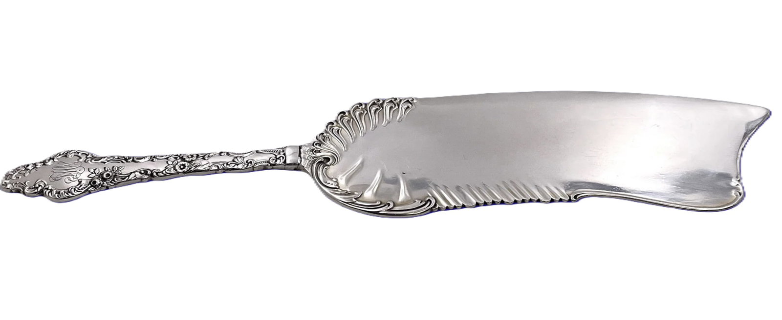 Gorham Durgin Sterling Silver Fish Slice Server in Watteau Pattern (1 of 6)
