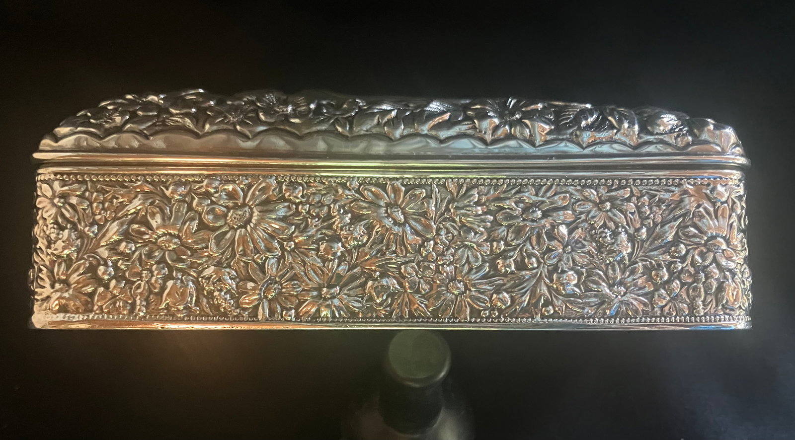 Gorham Sterling Repousse Rectangular Box 19th Century - 3