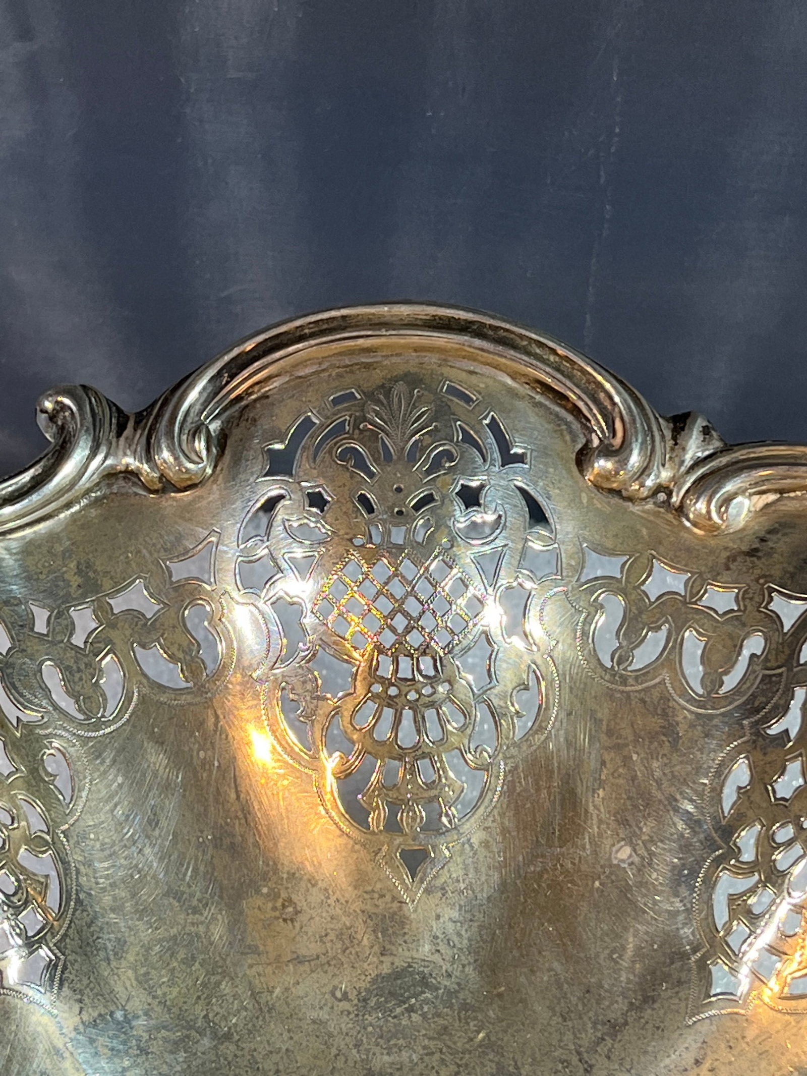 STERLING SILVER Bread Basket 1898 - 5