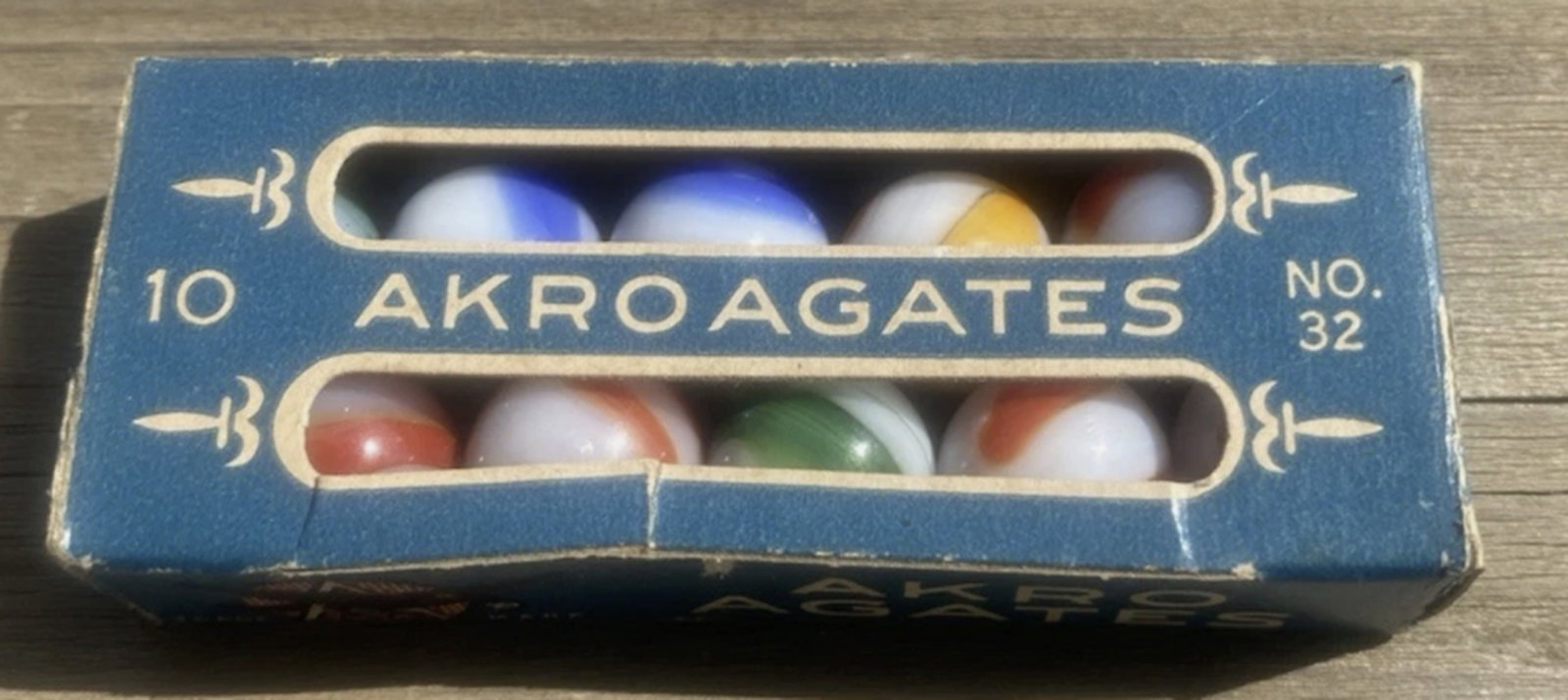 Akro Agate Marble Box No 32 - 6