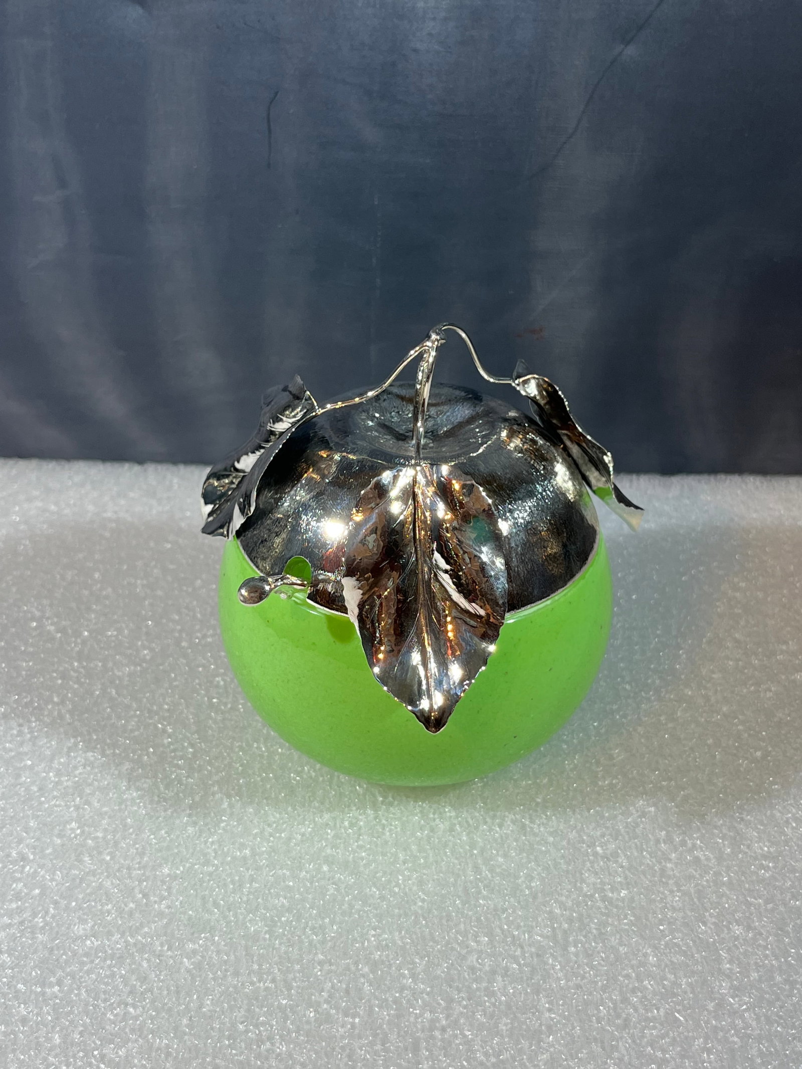 BUCCELLATI MURANO GLASS – STERLING SILVER APPLE JAM JAR (1 of 12)