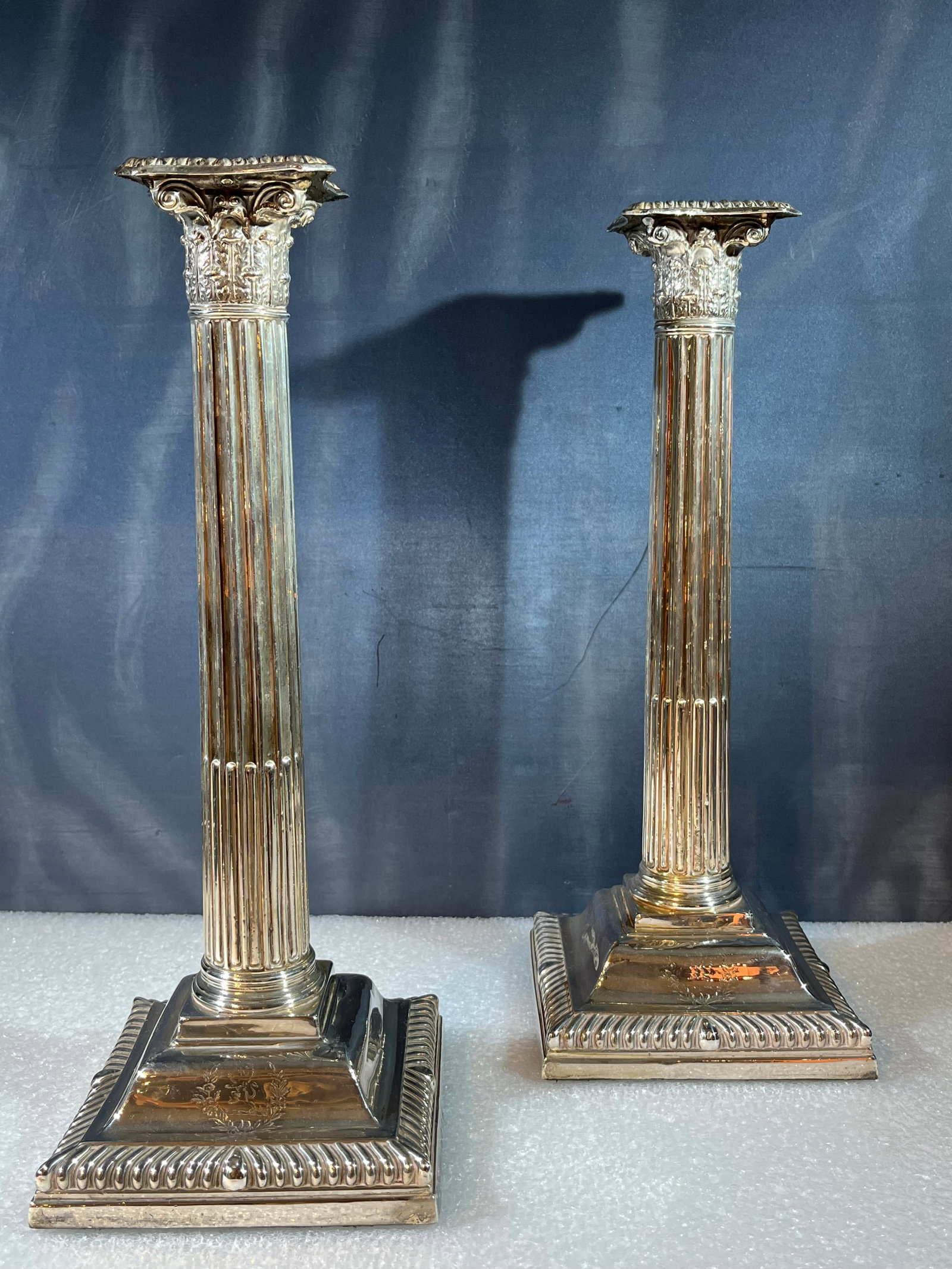 William Cripps STERLING SILVER PAIR OF CANDLESTICKS 1759 (1 of 10)