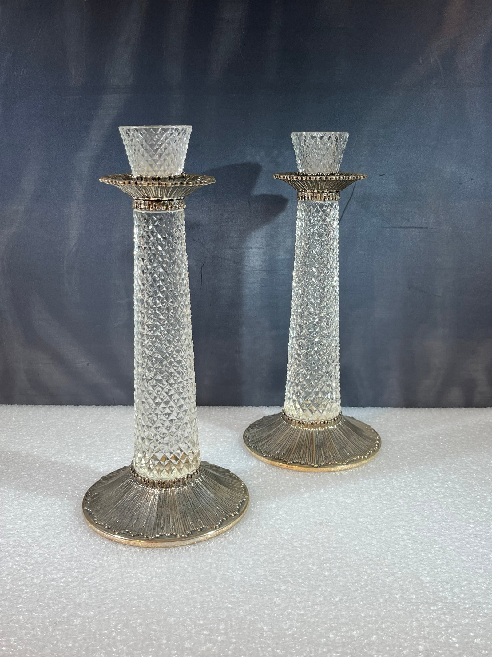 BUCCELLATI STERLING SILVER WITH CRYSTAL CANDLESTICKS (1 of 9)