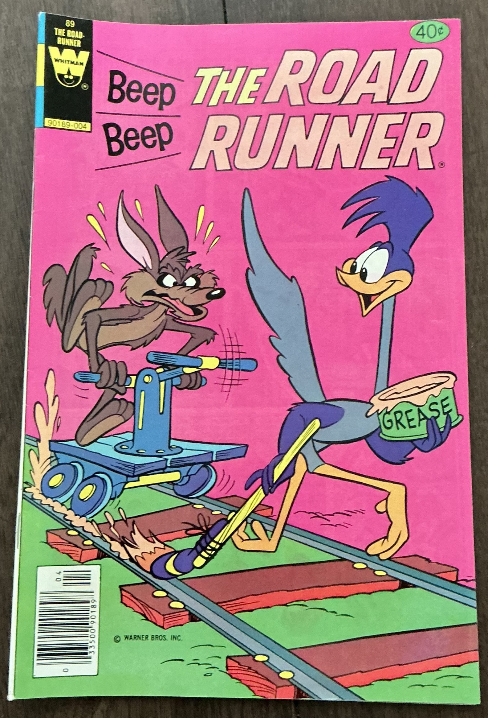 Beep Beep The Road Runner No. 89: Beep Beep The Road Runner No. 89 is a vibrant Whitman Bronze Age comic showcasing the endlessly entertaining rivalry between the Road Runner and Wile E. Coyote. The striking cover artwork features