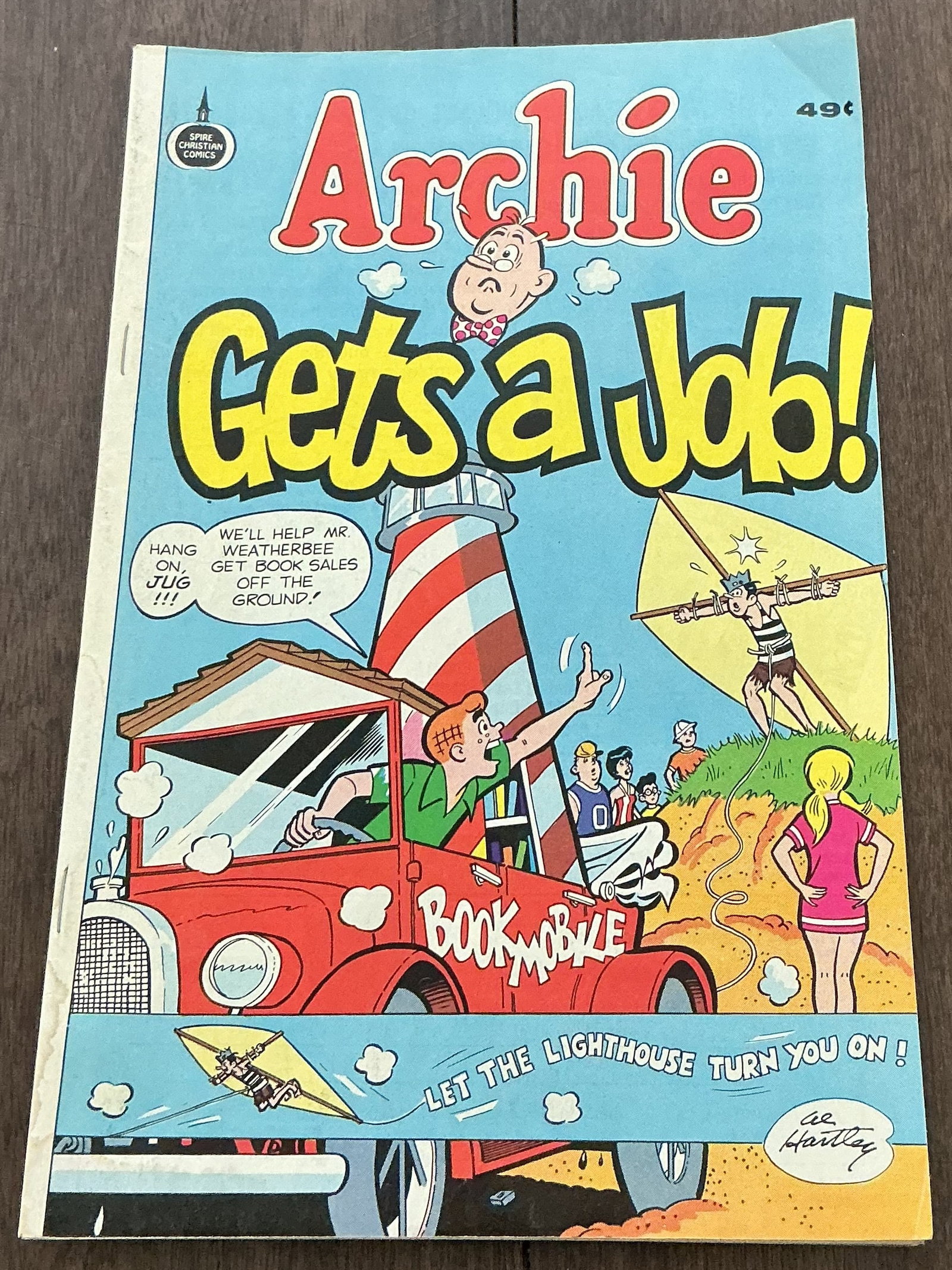 Archie Gets a Job: Archie Gets a Job published under the Spire Christian Comics imprint features an unusual and collectible crossover-style presentation of the classic Riverdale characters. The bright cover artwork show