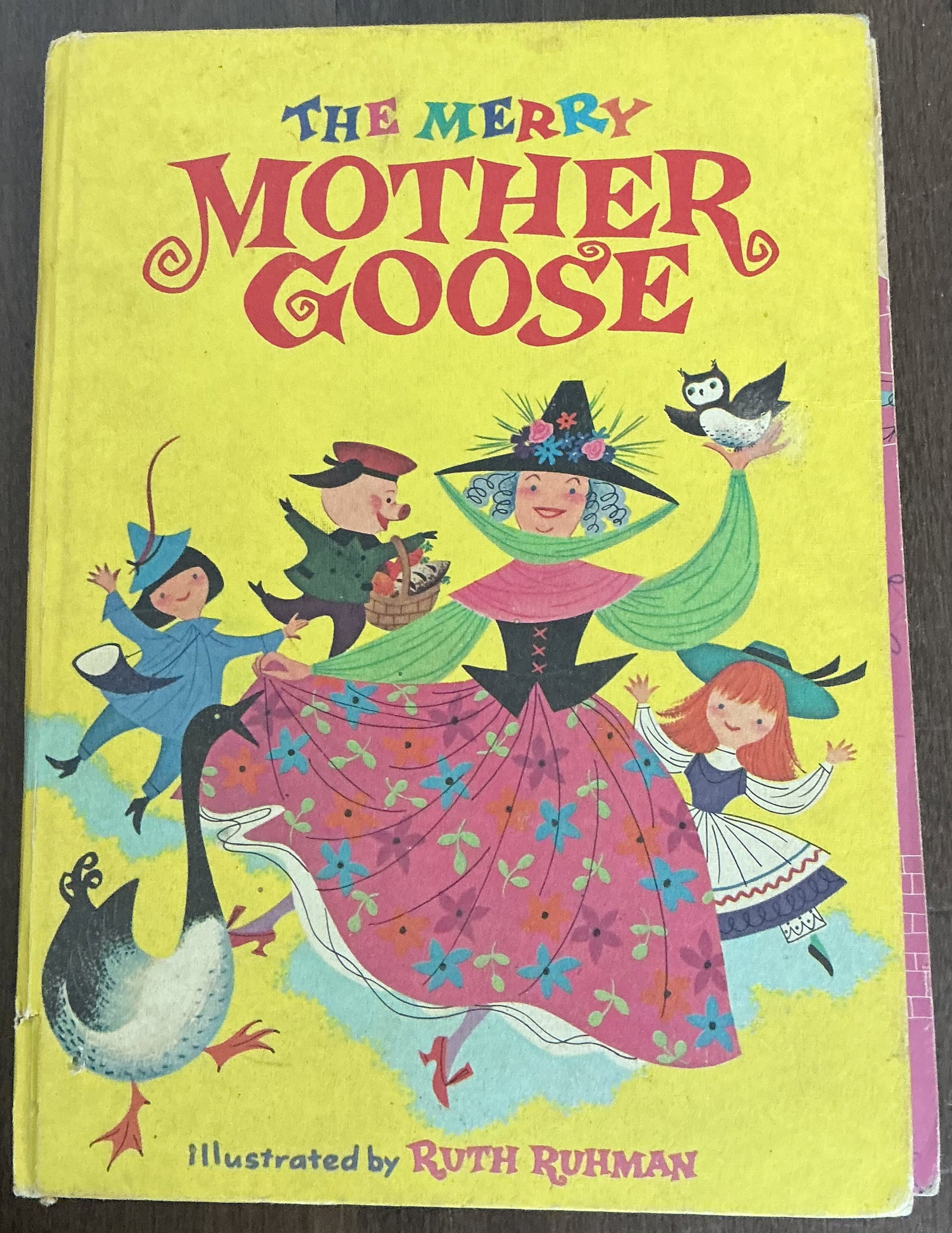 The Merry Mother Goose Hard Cover Book By Ruth Ruhman 1968 (1 of 12)
