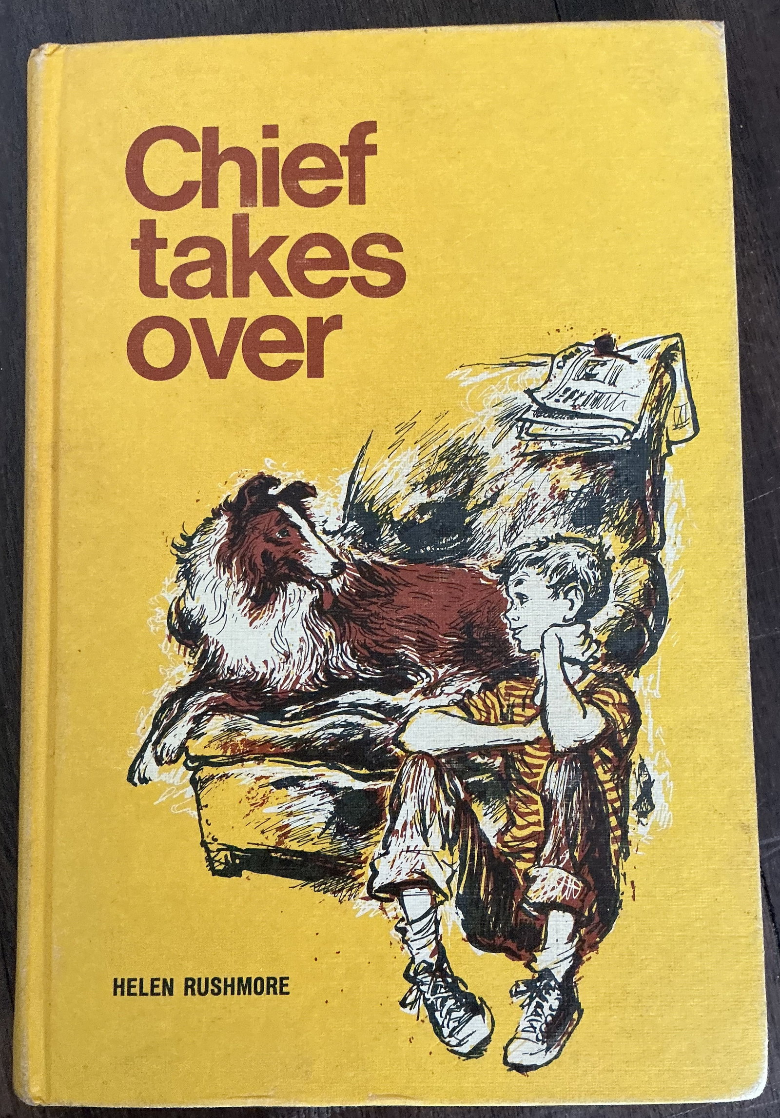 Chief Takes Over Hard Cover Book by Helen Rushmore: Chief Takes Over Hard Cover Book by Helen Rushmore is a vintage children’s book written by Helen Rushmore, featuring the adventures of a loyal collie named Chief and the young boy who cares for him.