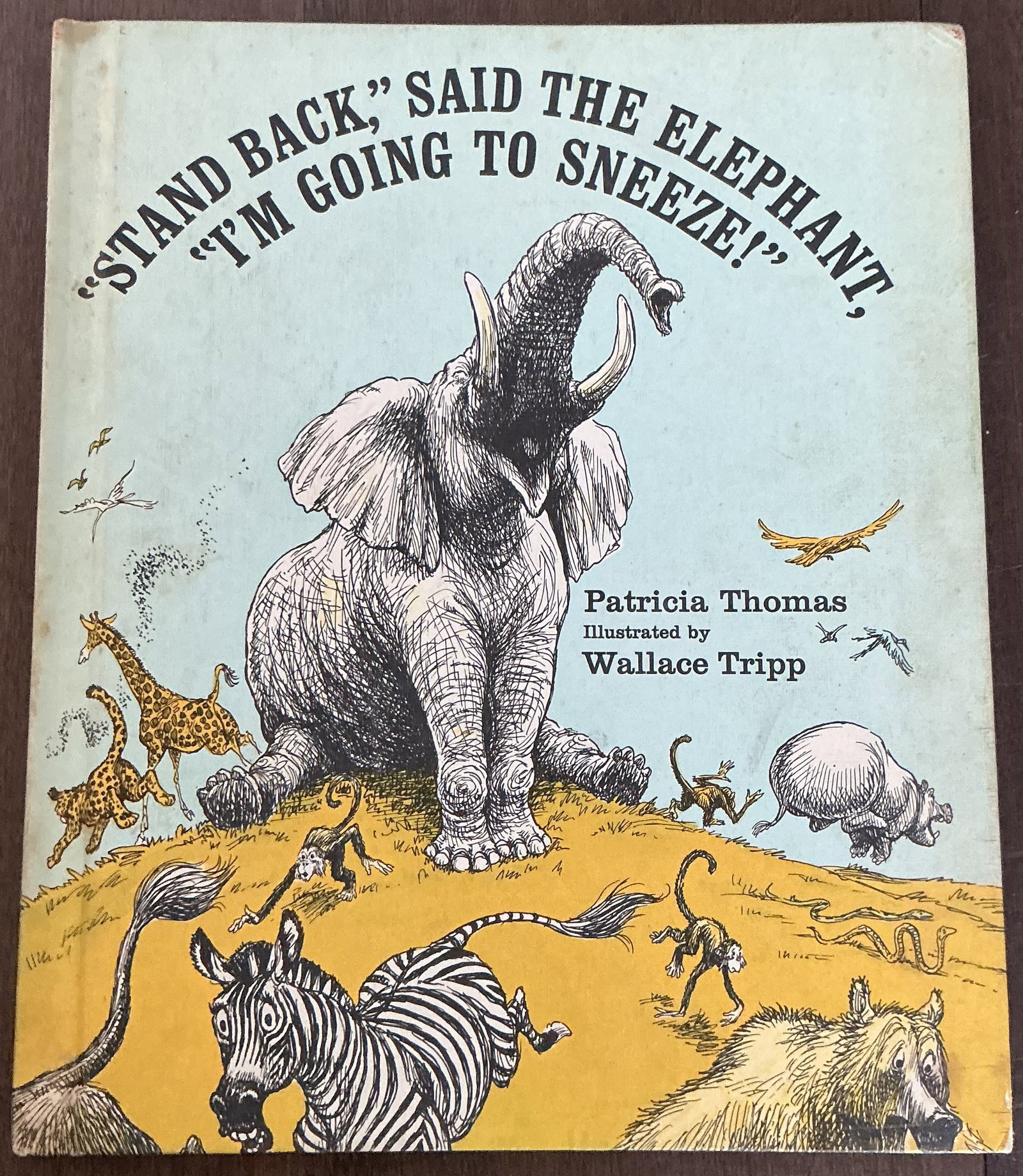 Stand Back Said the Elephant I’m Going to Sneeze Hard Cover Book By Patricia Thomas, Wallace (1 of 6)