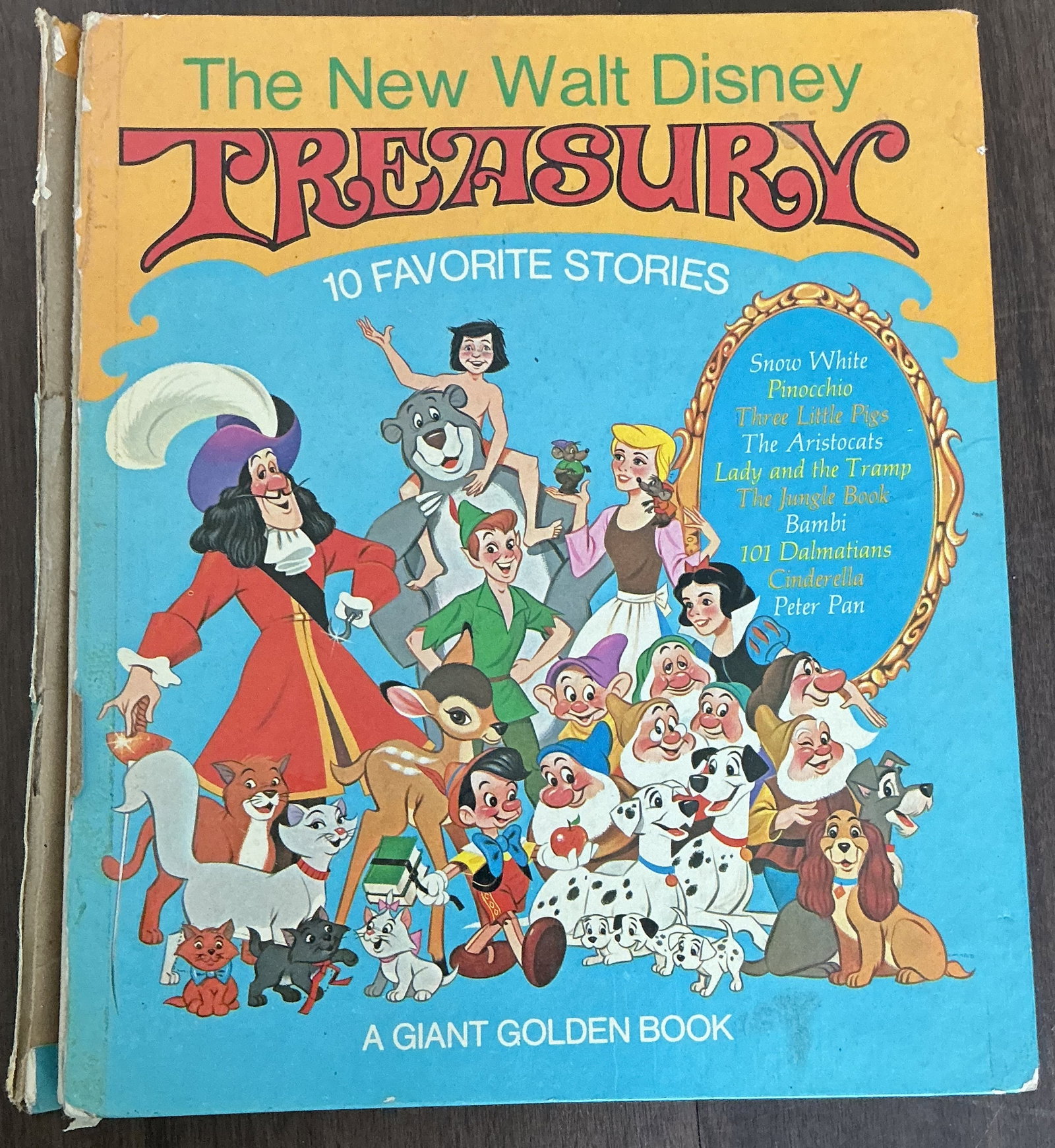 The New Walt Disney Treasury 10 Favorite Stories: The New Walt Disney Treasury 10 Favorite Stories is a classic Giant Golden Book compilation featuring some of Disney’s most beloved animated characters and stories from the studio’s golden era. Pu