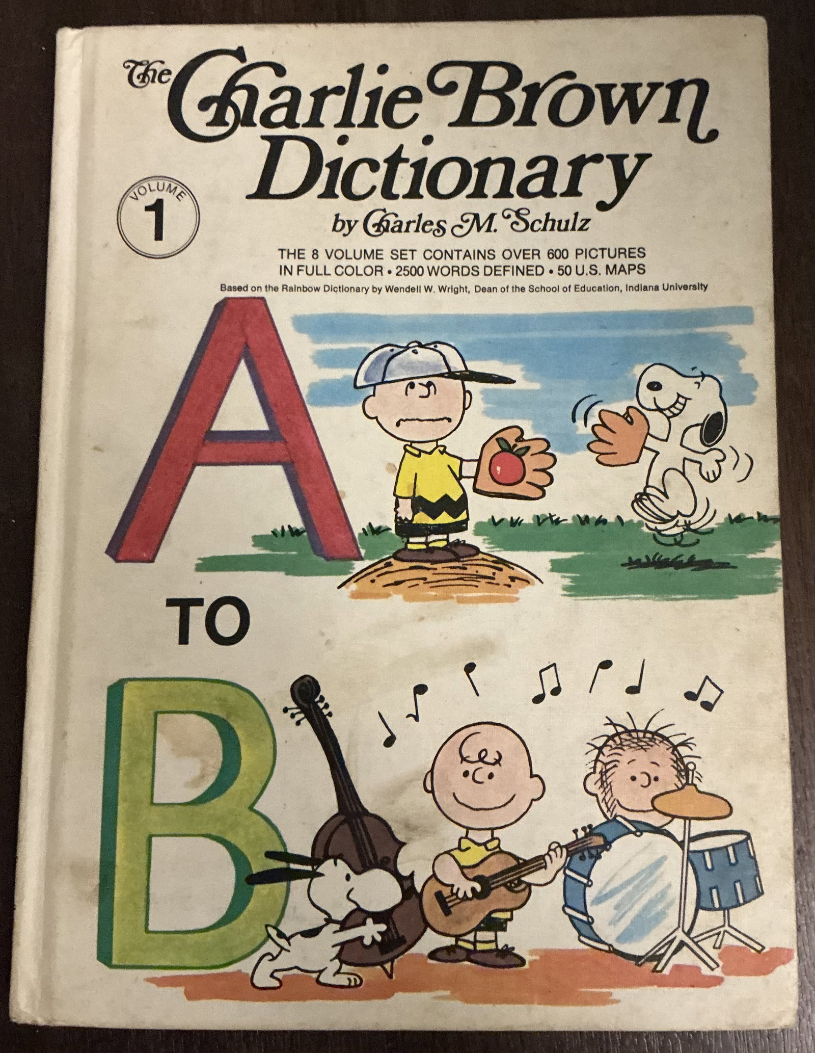 The Charlie Brown Dictionary Volume 1 Hard Cover Book By Charles M. Schulz 1973: The Charlie Brown Dictionary Volume 1 Hard Cover Book By Charles M. Schulz 1973 combines educational learning with the beloved charm of the Peanuts comic strip characters that became cultural icons th