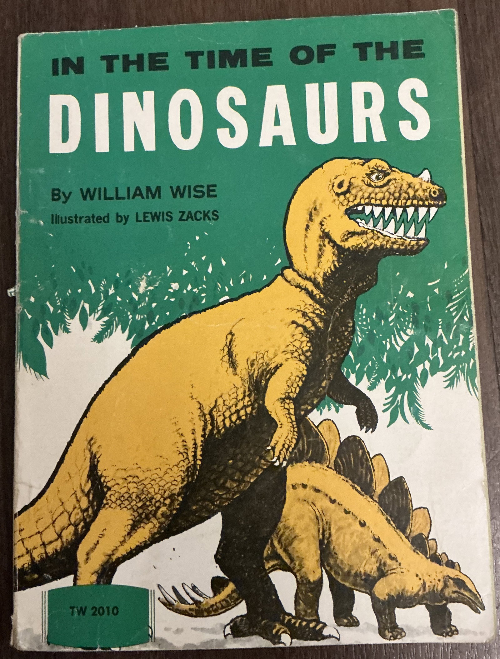 In the Time of the Dinosaurs by William Wise, Lewis Zacks 1963: In the Time of the Dinosaurs by William Wise, Lewis Zacks 1963 is a vintage educational children’s book introducing young readers to prehistoric life and the age of dinosaurs. Published during the p