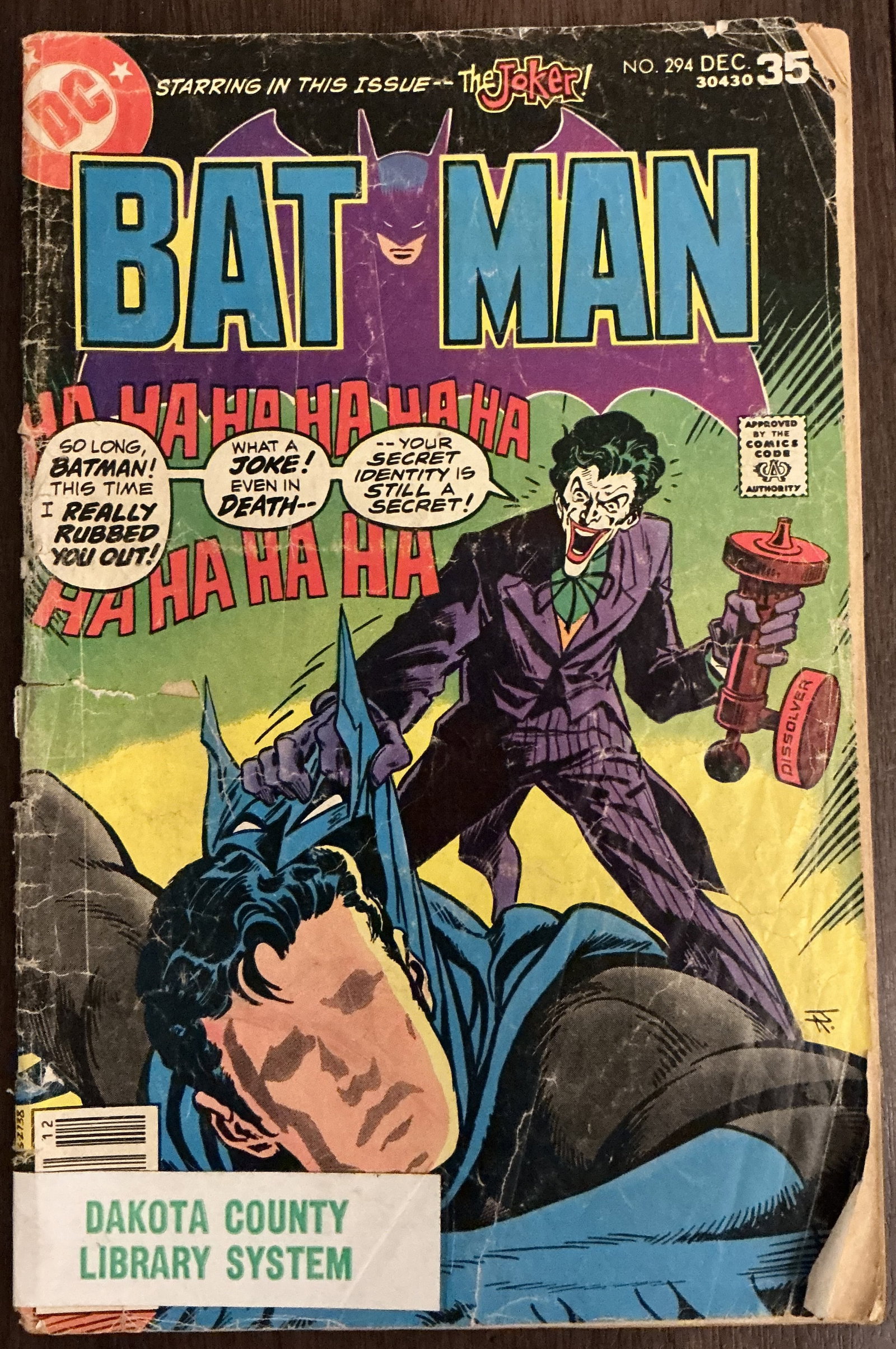 DC Comics Batman No. 294 (1 of 5)