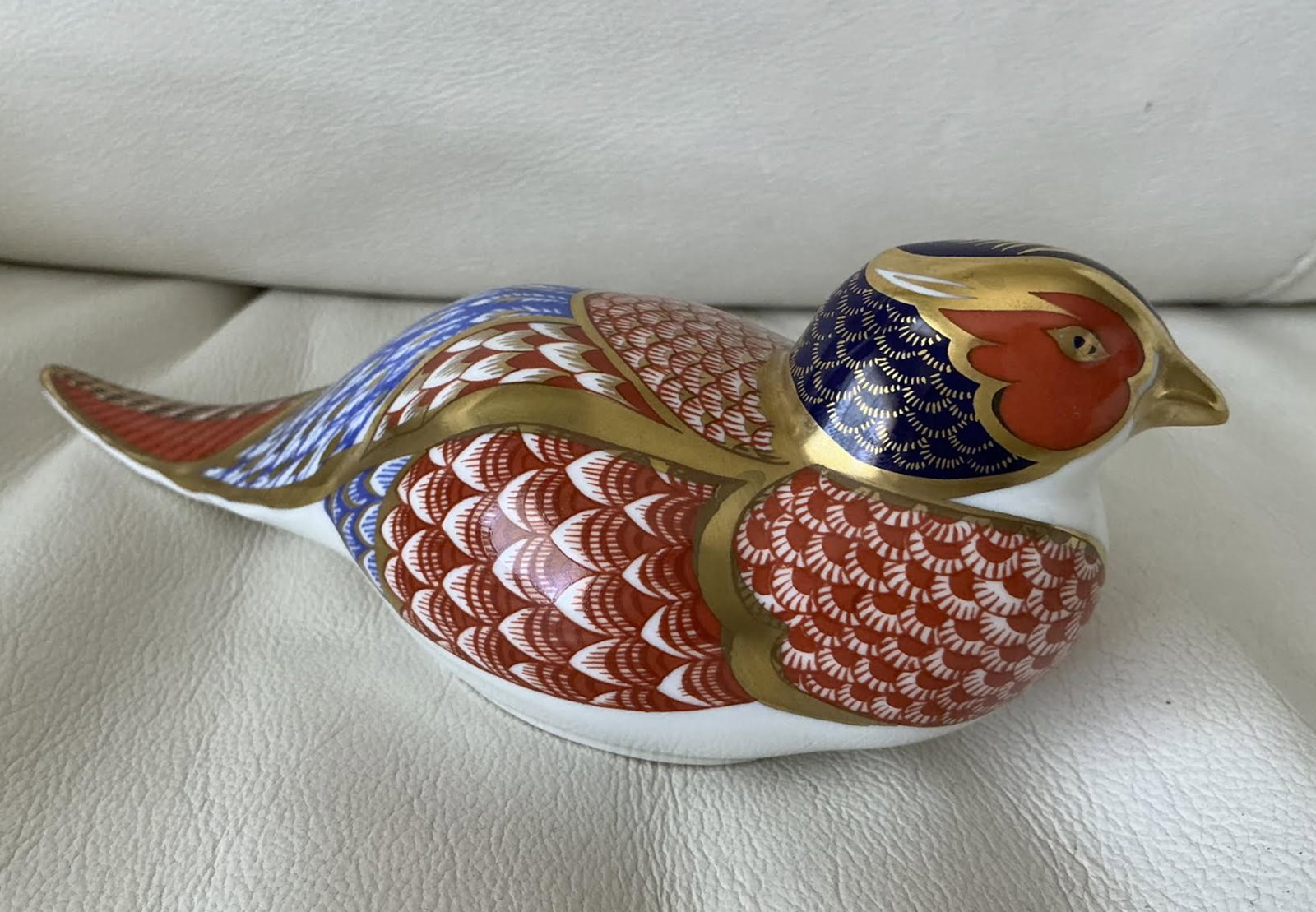 Royal Crown Derby Imari Porcelain Pheasant Bird Figurine With 22k Gold Accents (1 of 5)